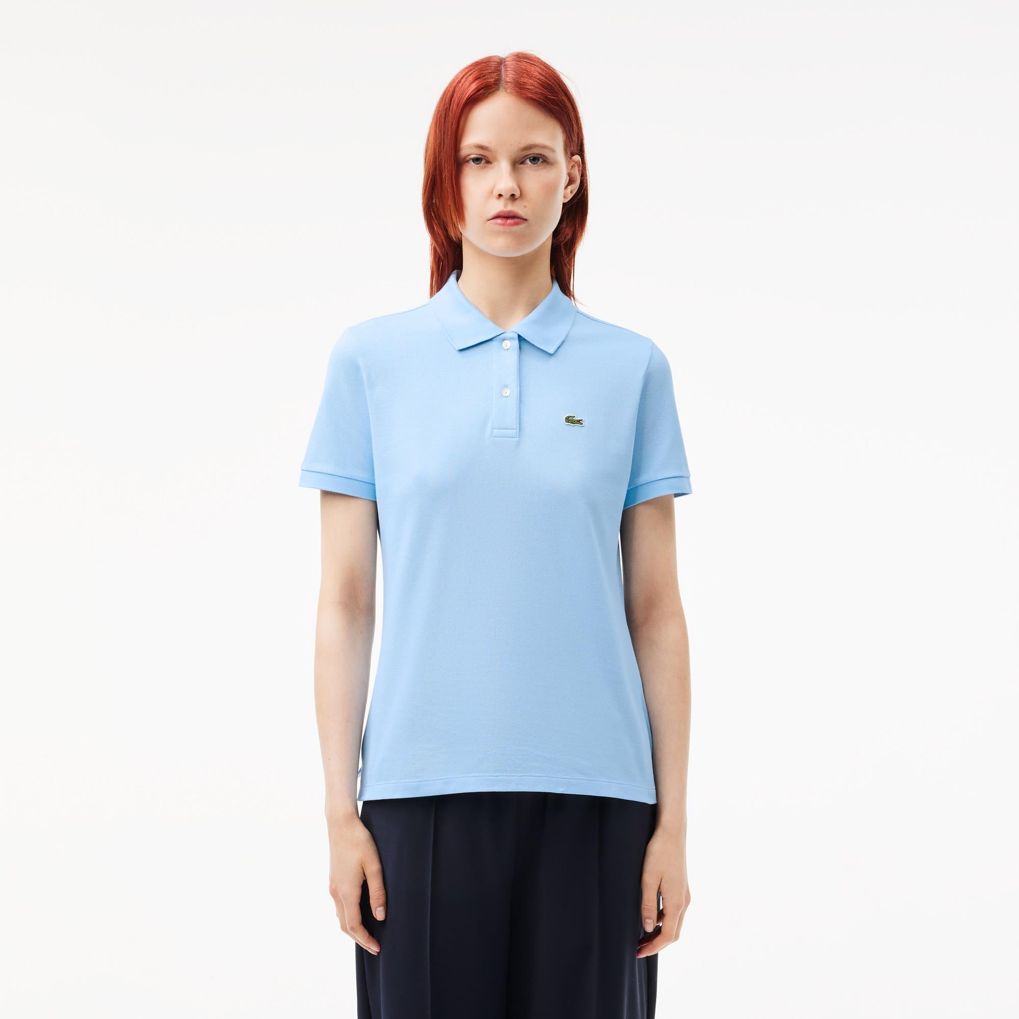 Ladies Lacoste Regular Fit Soft Cotton Petit Pique Polo Shirt Overview