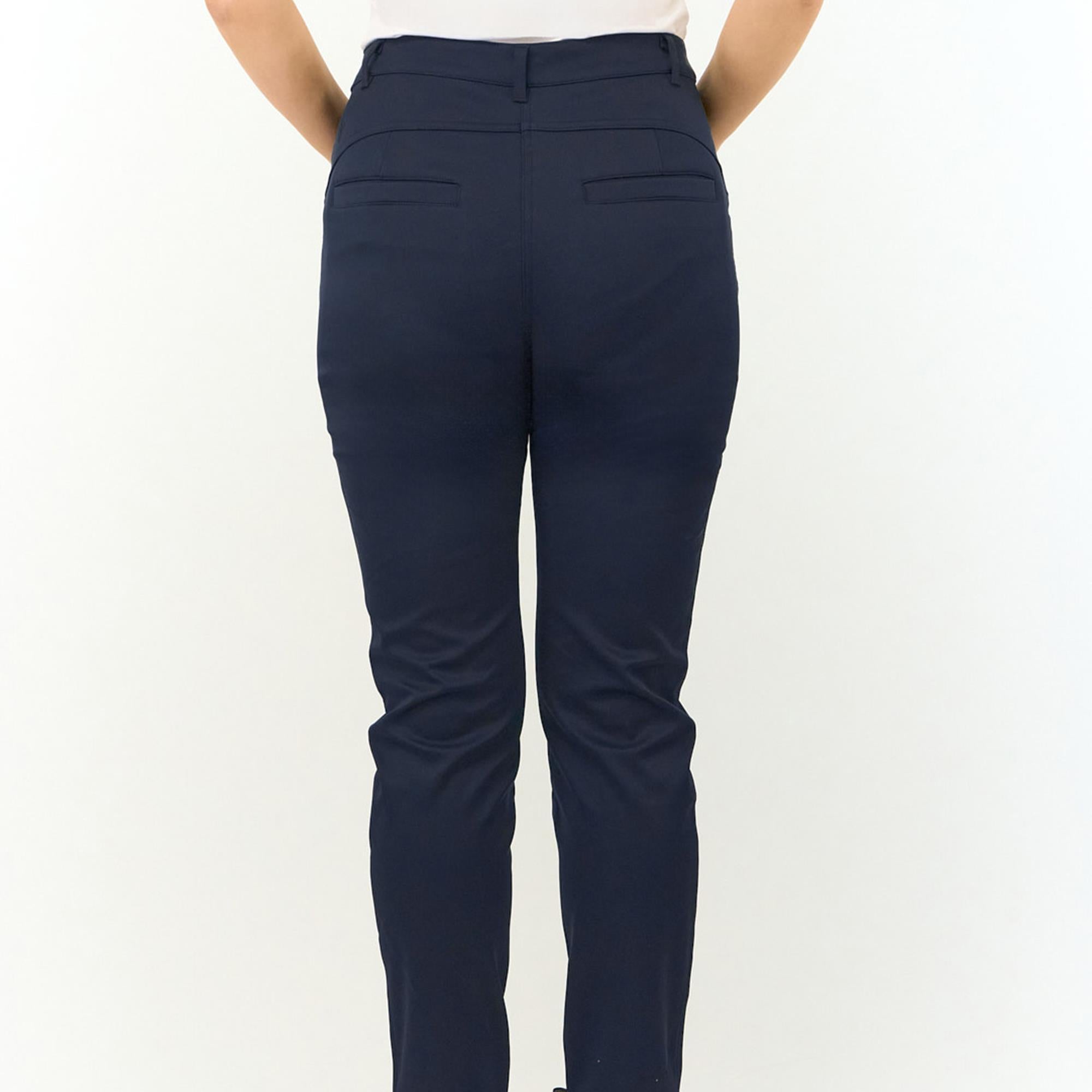 Pure Golf Bernie Lined Ladies Winter Golf Trousers Navy 27 Inch