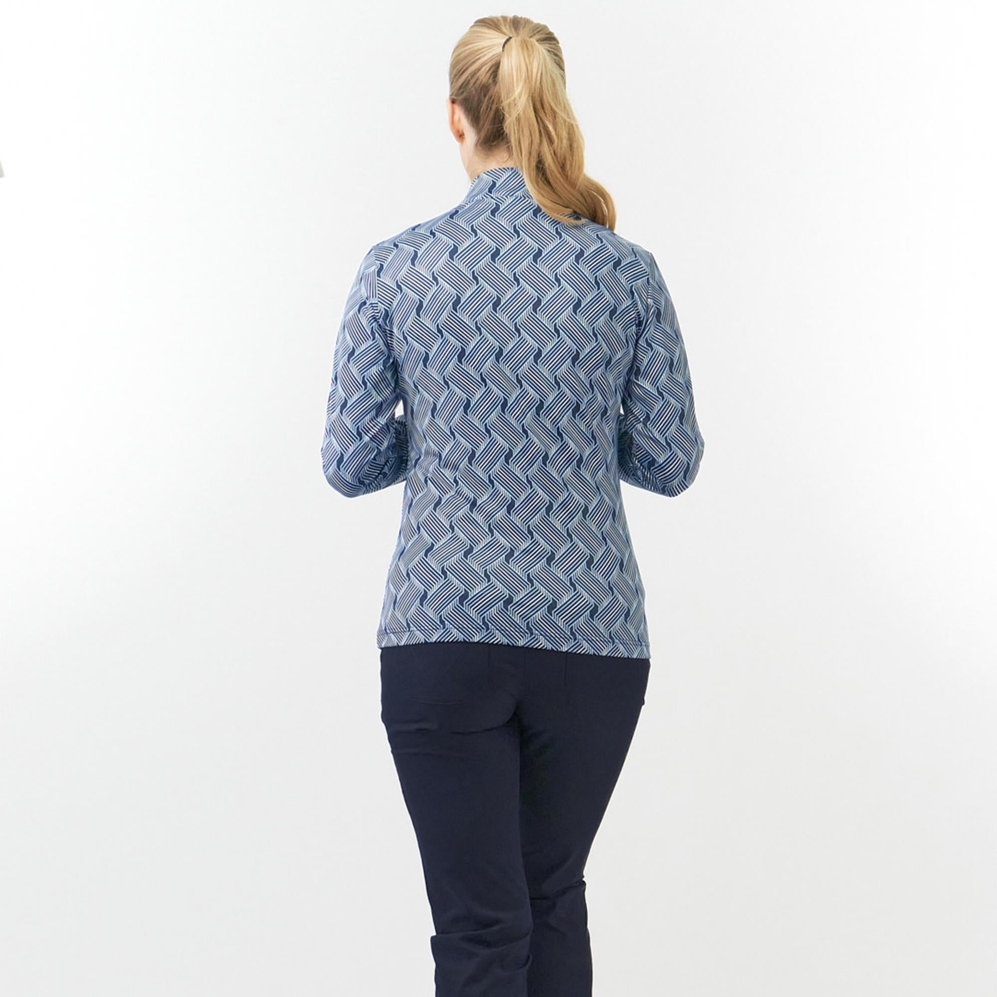 Pure Golf Auttie Winterweight Ladies Golf Mid Layer Optical Weave