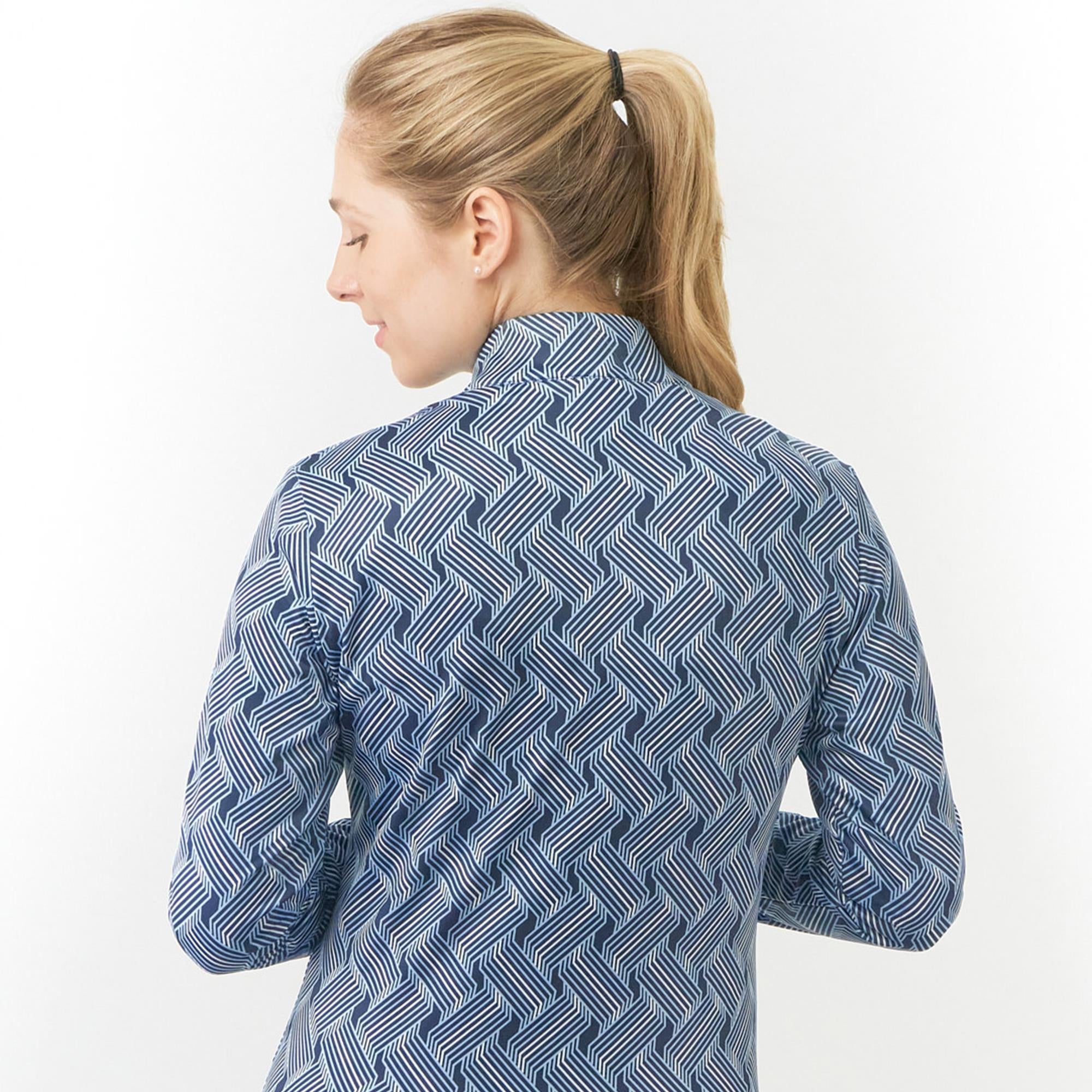 Pure Golf Auttie Winterweight Ladies Golf Mid Layer Optical Weave