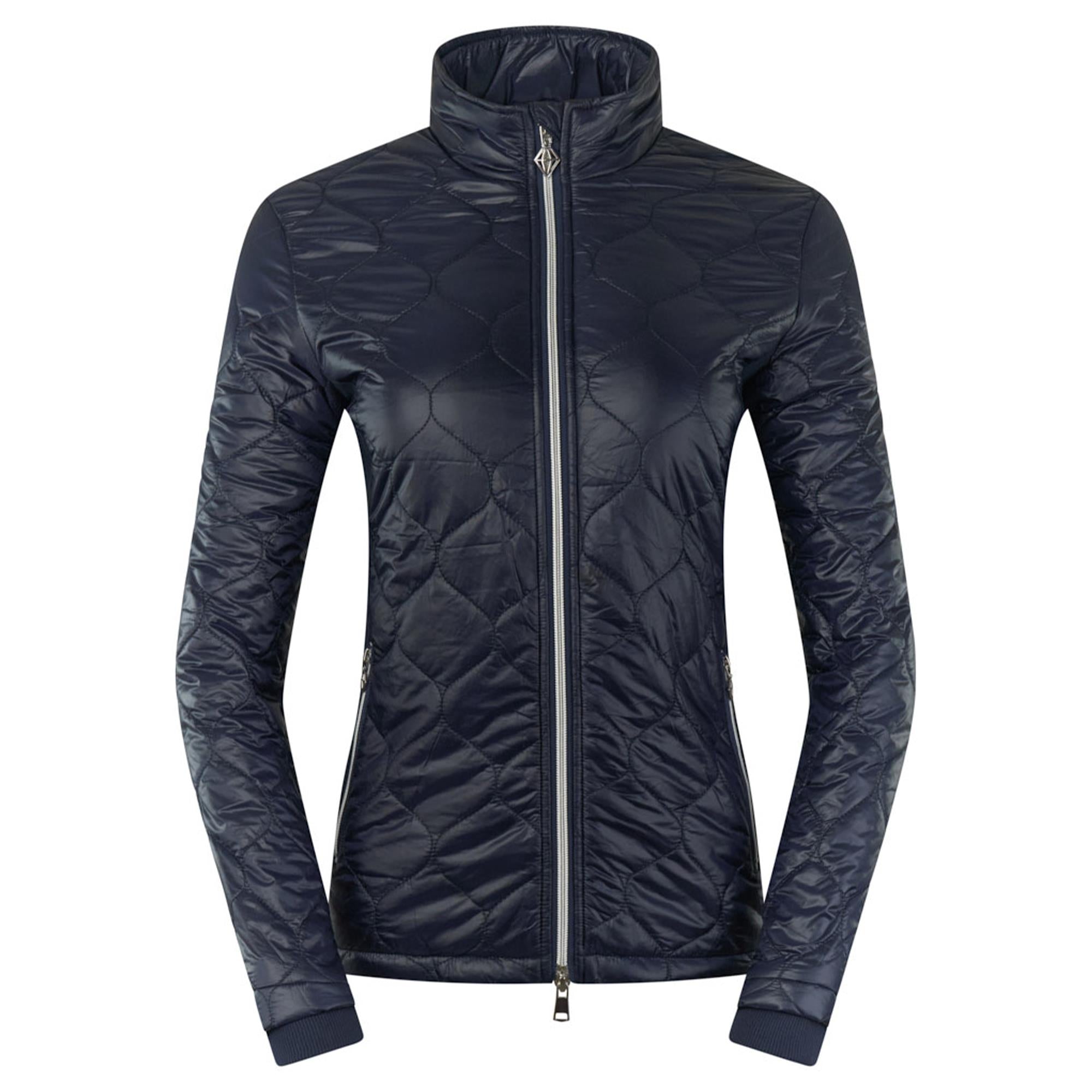 Pure Golf Bronwyn Quilted Ladies Golf Jacket Navy