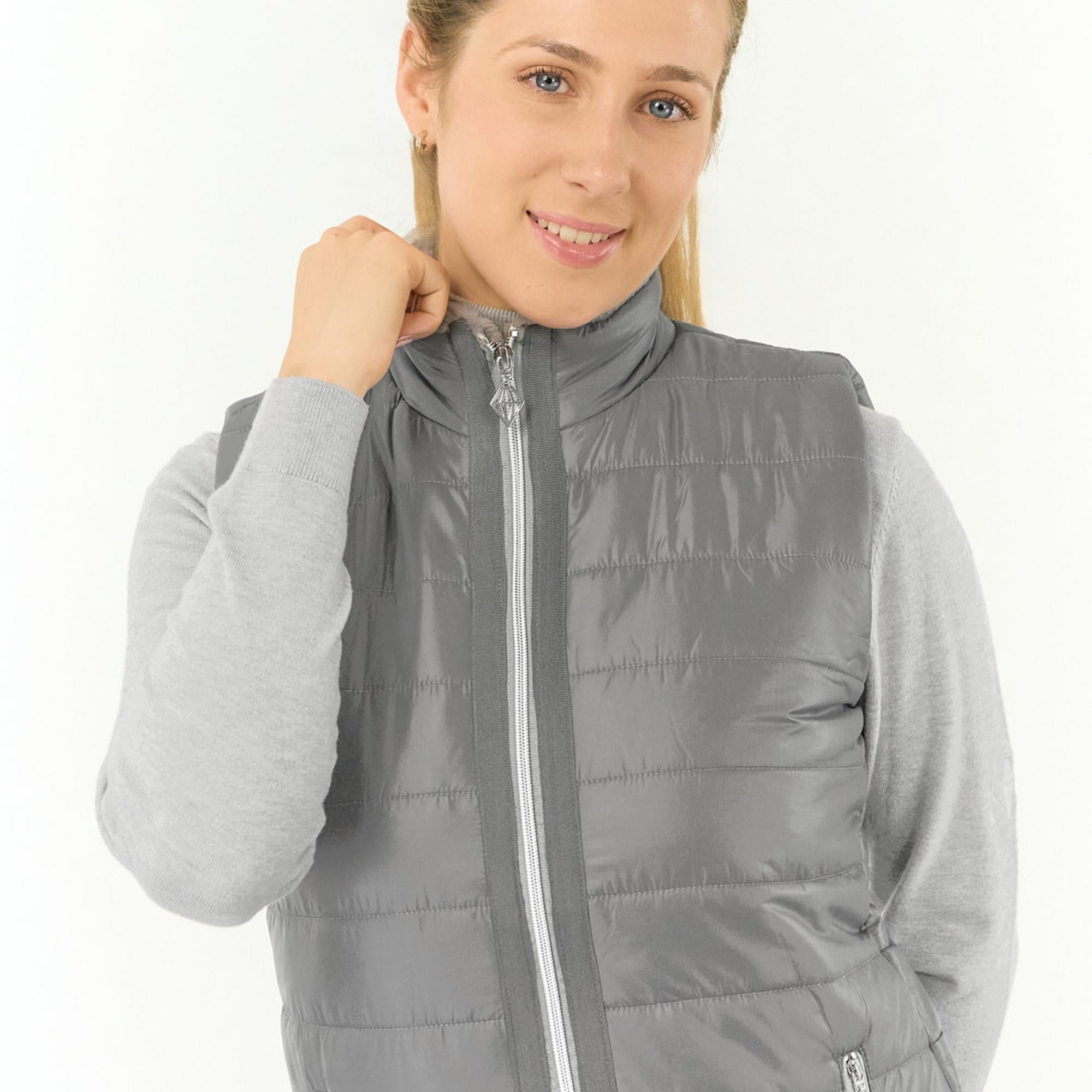 Pure Golf Hemisphere Faux Fur Ladies Golf Gilet Charcoal Grey