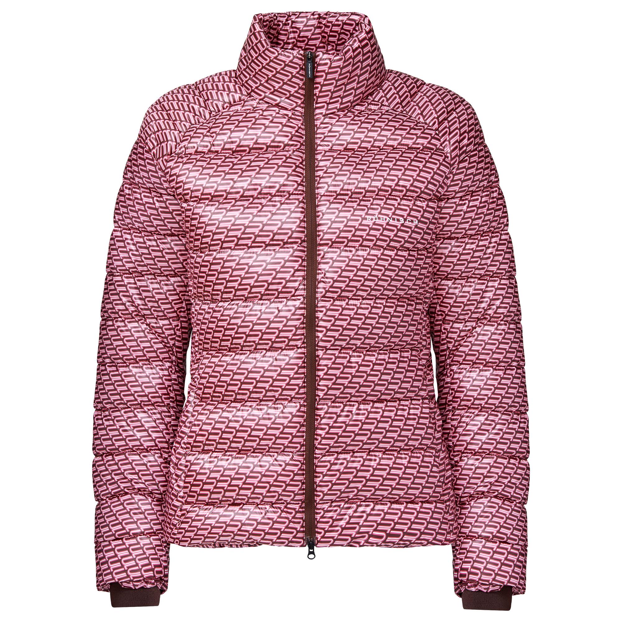 Rohnisch Airlite Padded Ladies Golf Jacket Carmin Rose Retro R Mono