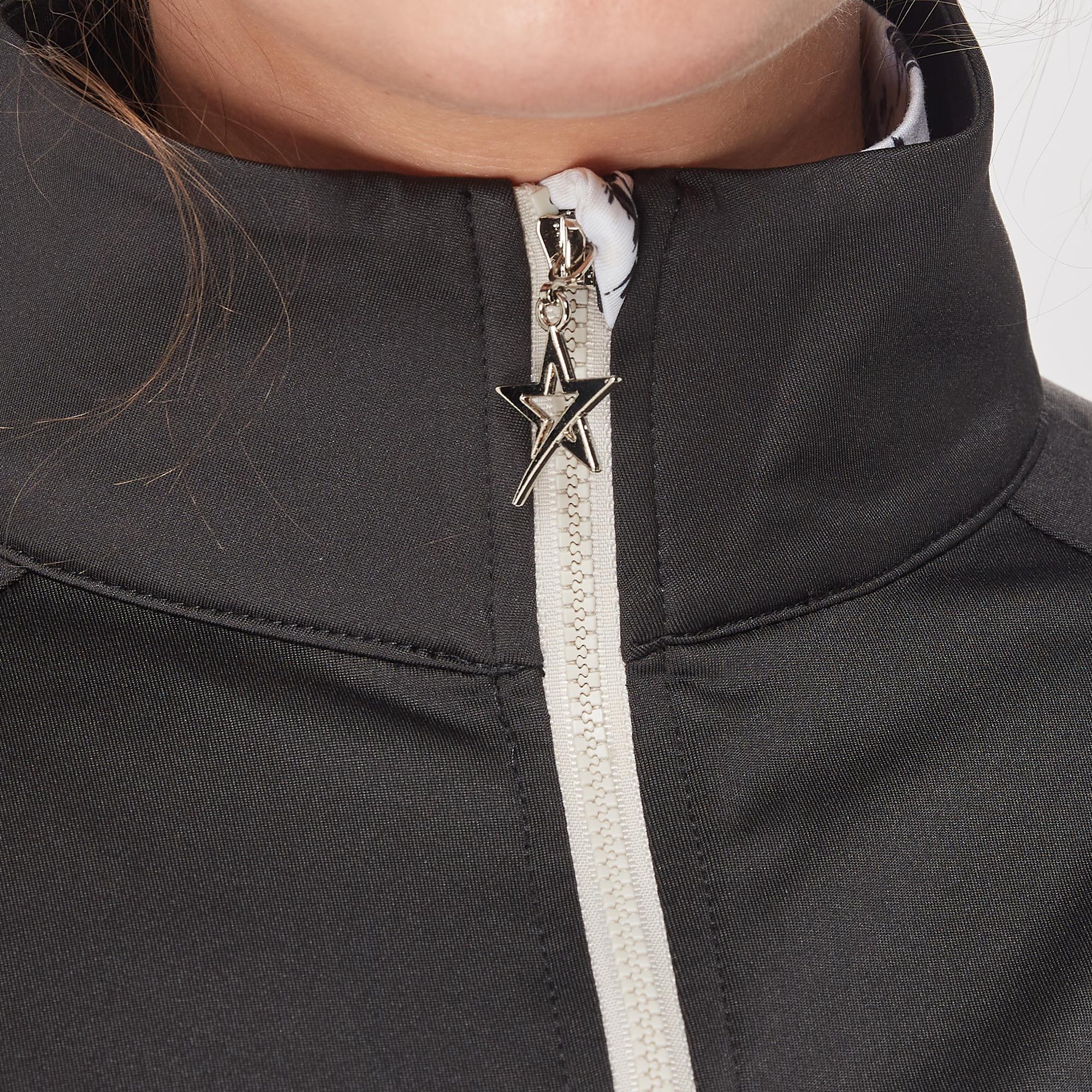 Swing Out Sister Maisy Ladies Golf Mid Layer Bleached Sand/Pearl Black