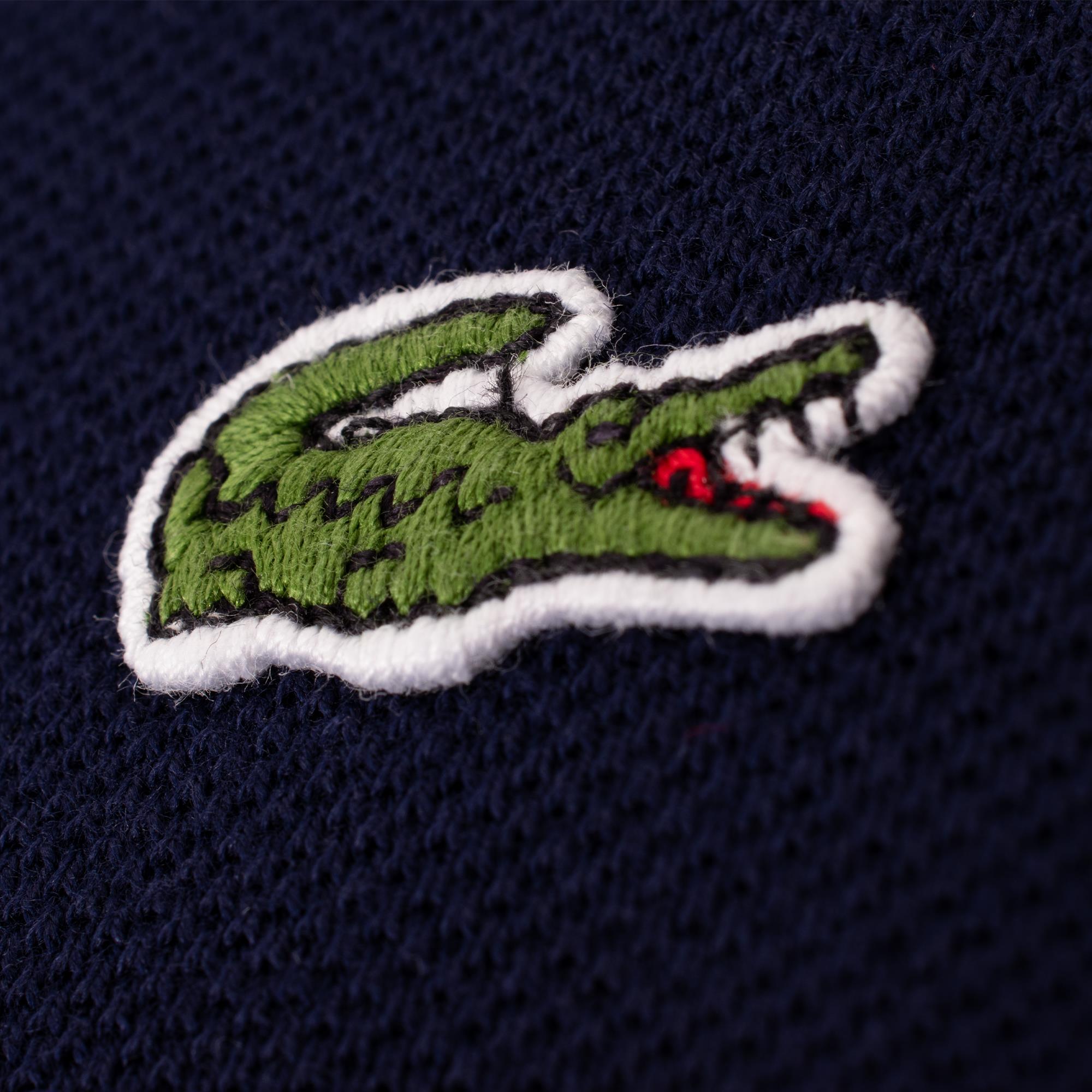 Ladies Lacoste Regular Fit Soft Cotton Petit Piqué Polo Shirt Navy Blue