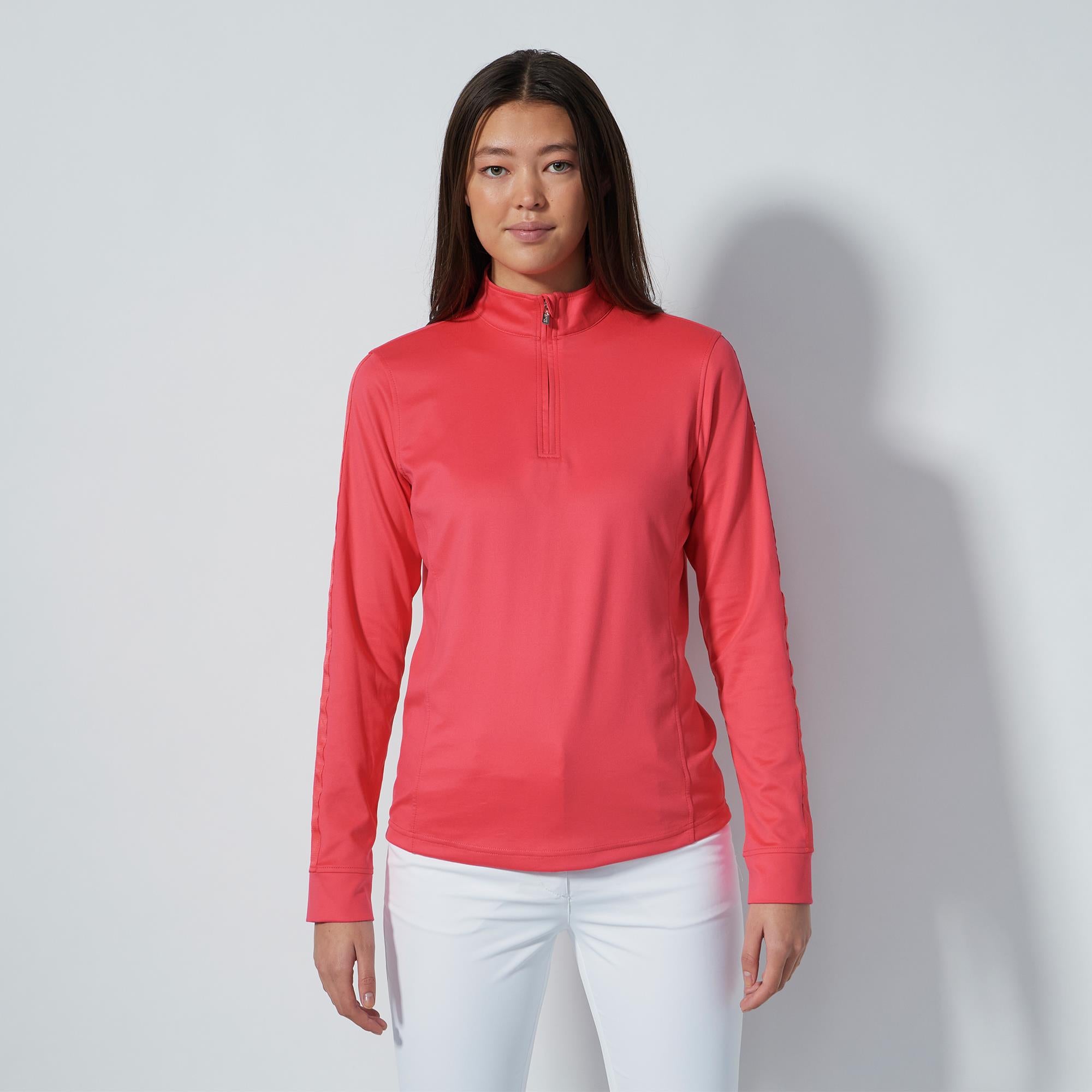 Daily Sports Anna Ladies Golf Mid Layer Intense Coral