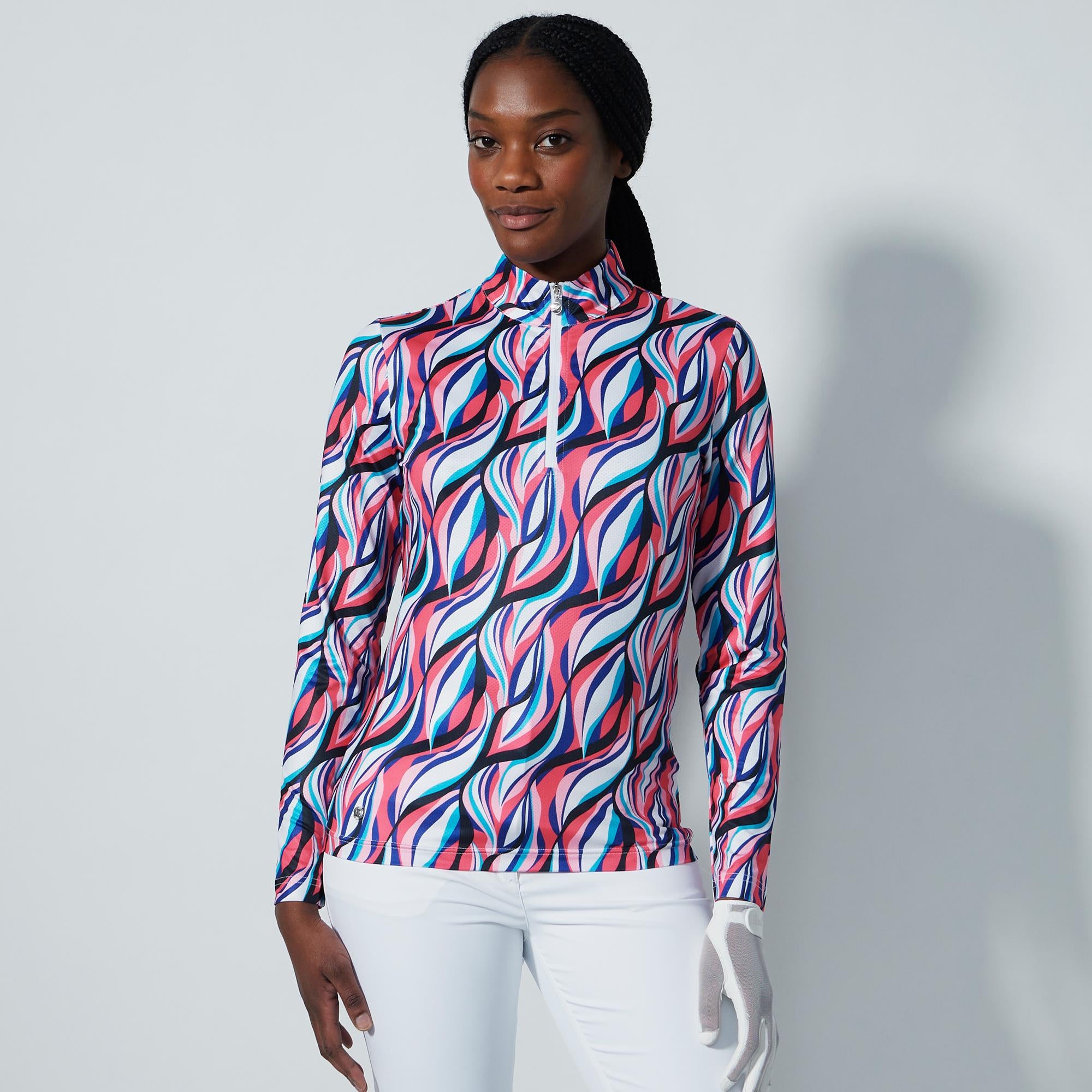 Daily Sports Carira Ladies Light Golf Mid Layer Illusion Wave