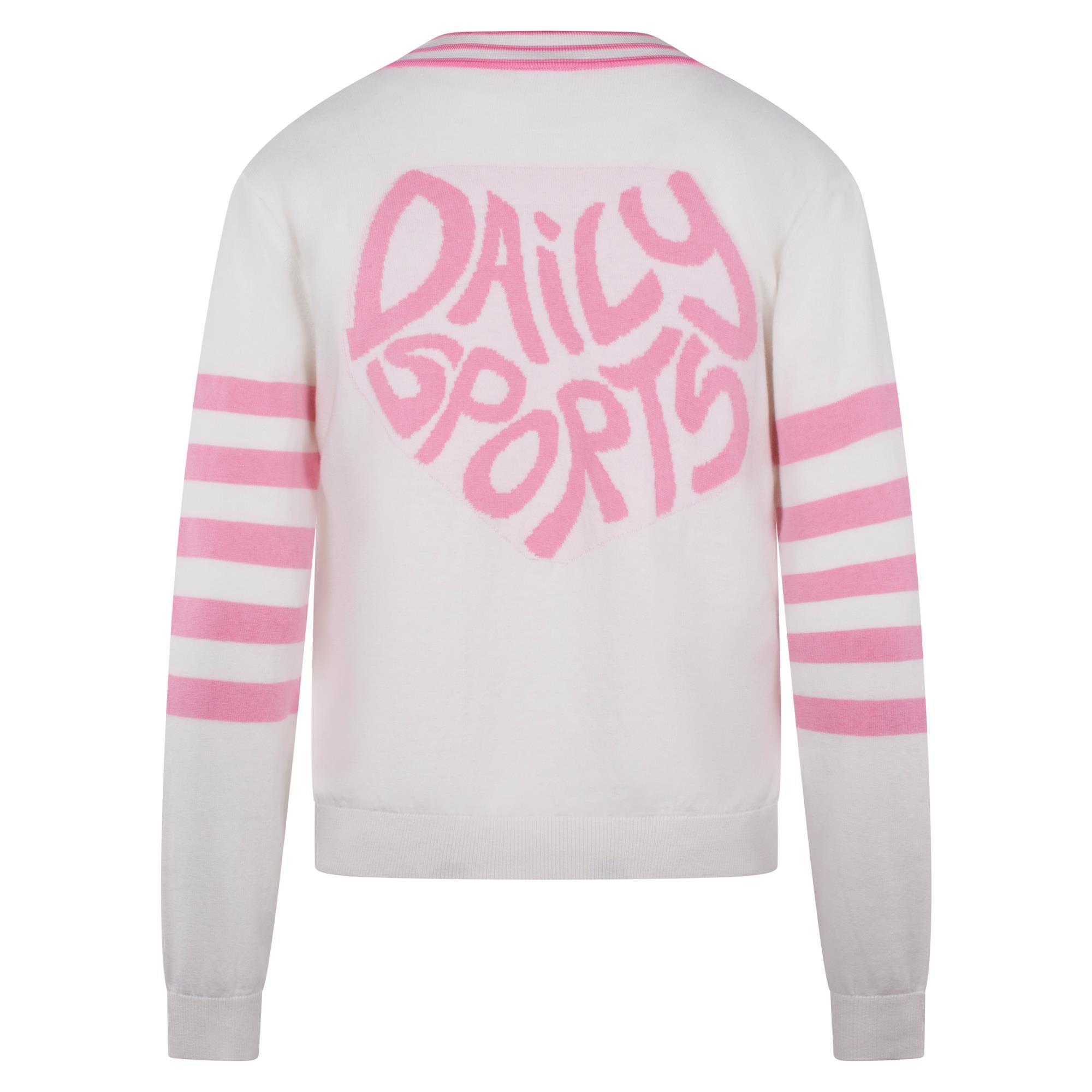 Daily Sports Arracas Knitted Ladies Golf Sweater White