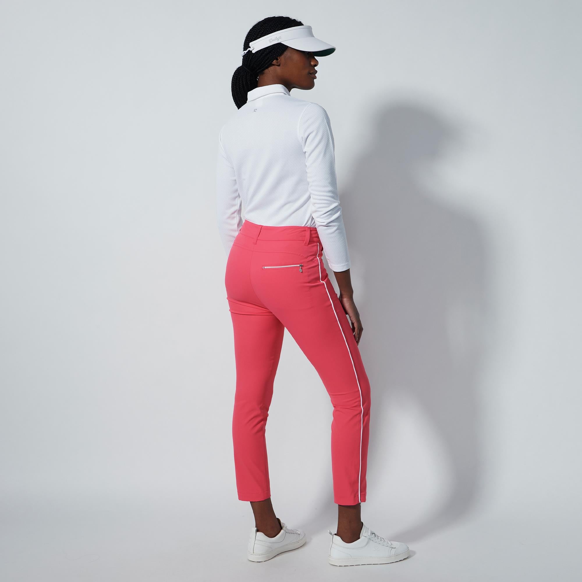 Daily Sports Glam Ankle Ladies Golf Pants Intense Coral