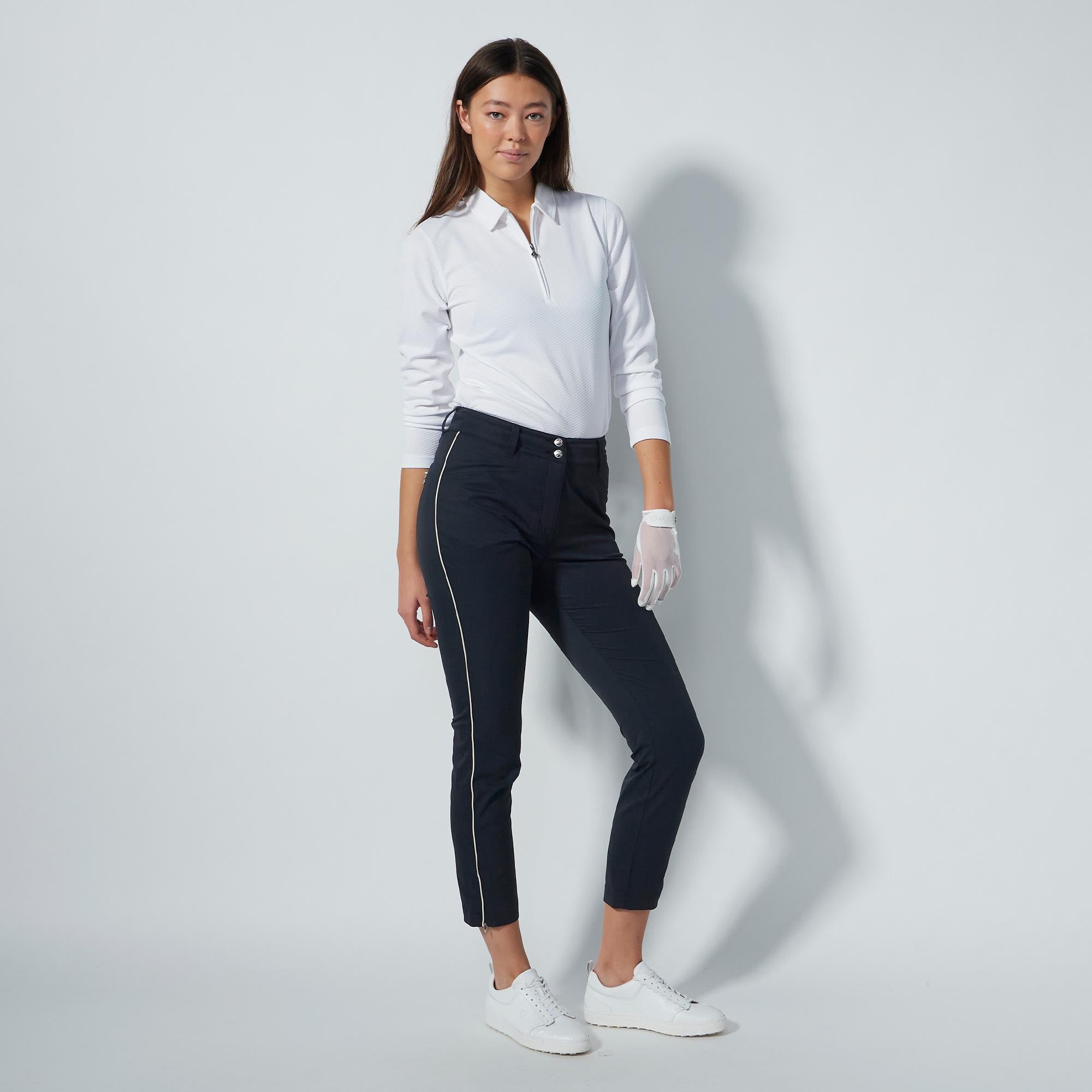 Daily Sports Glam Ankle Ladies Golf Pants Black Beige