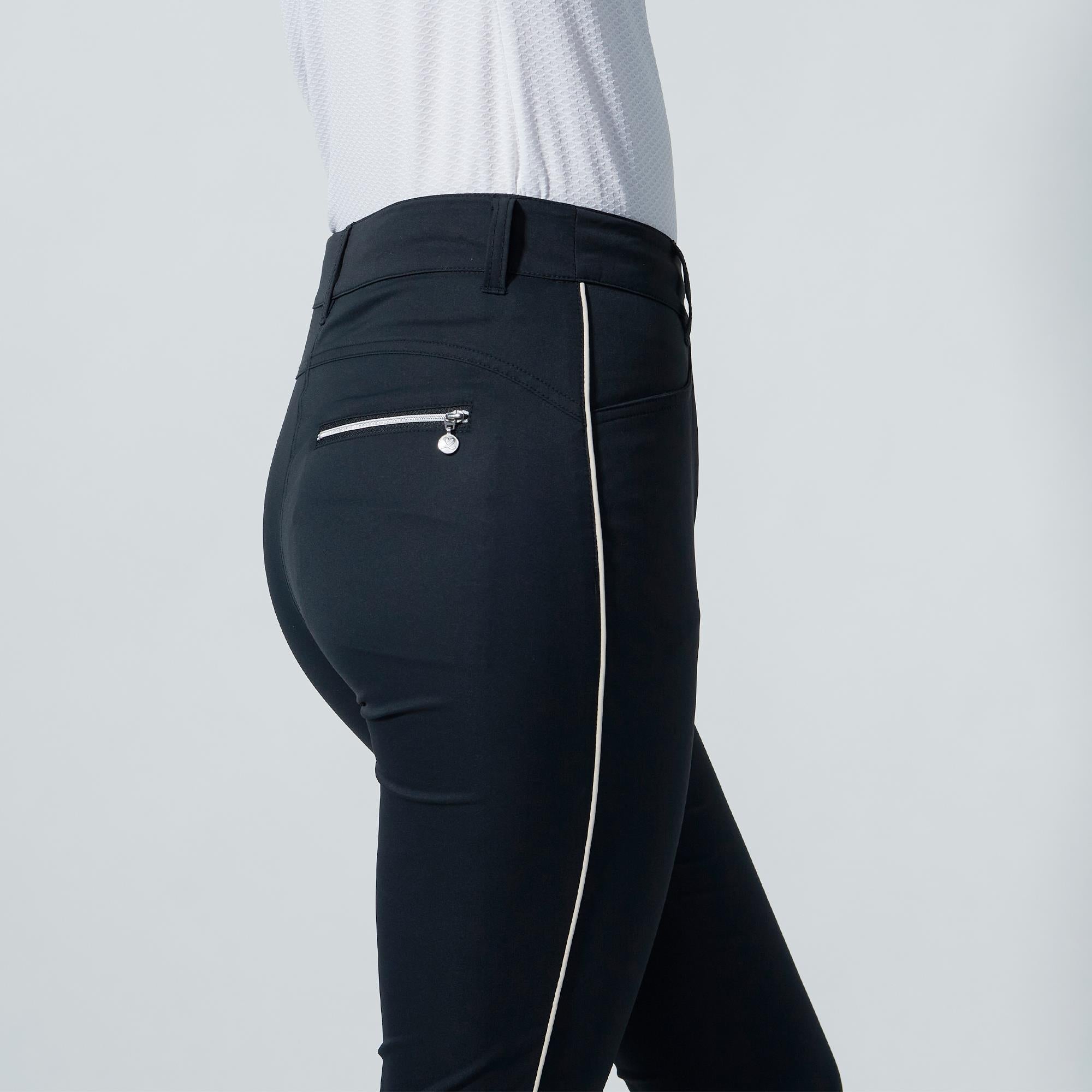 Daily Sports Glam Ankle Ladies Golf Pants Black Beige