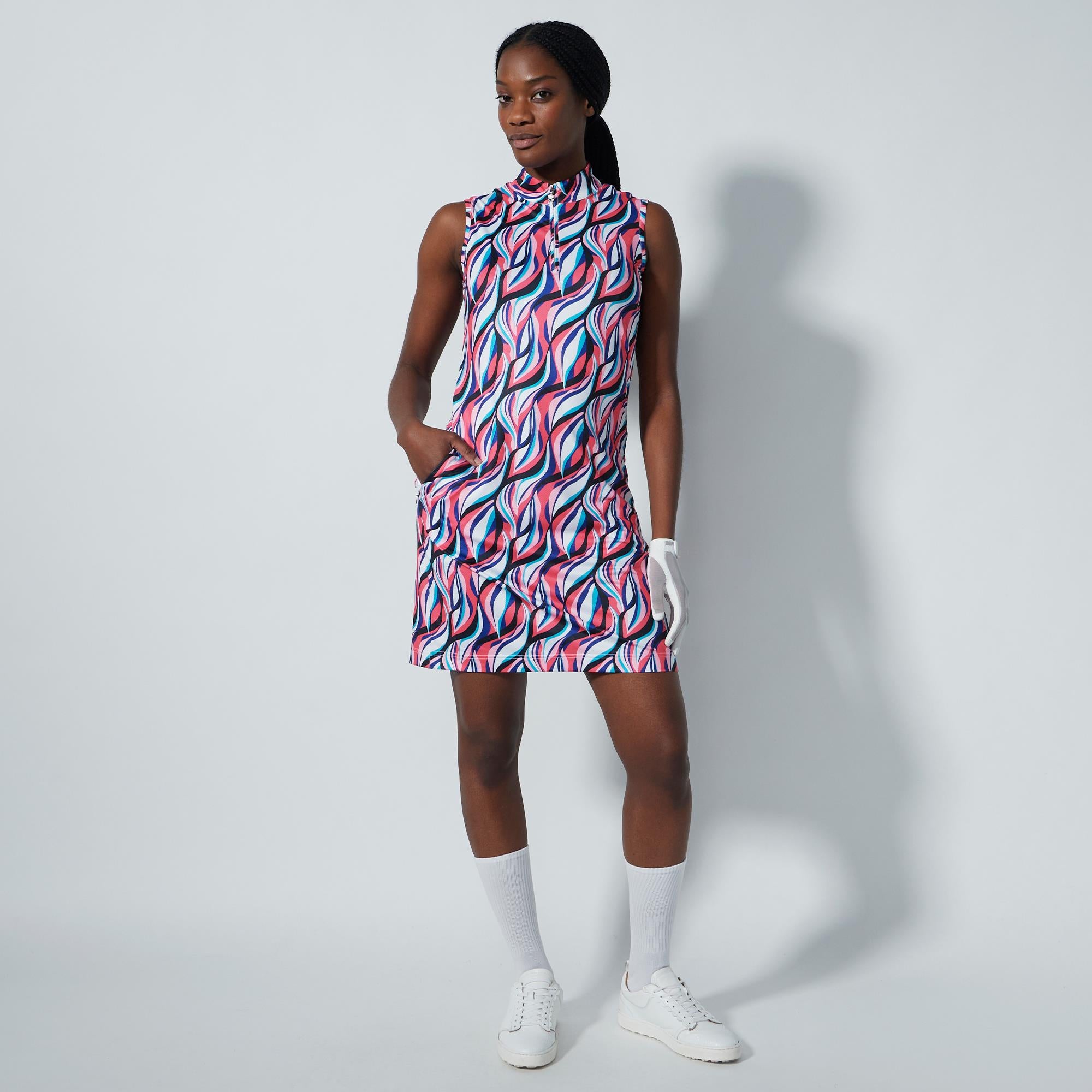 Daily Sports Carira Ladies Sleeveless Golf Dress Illusion Wave