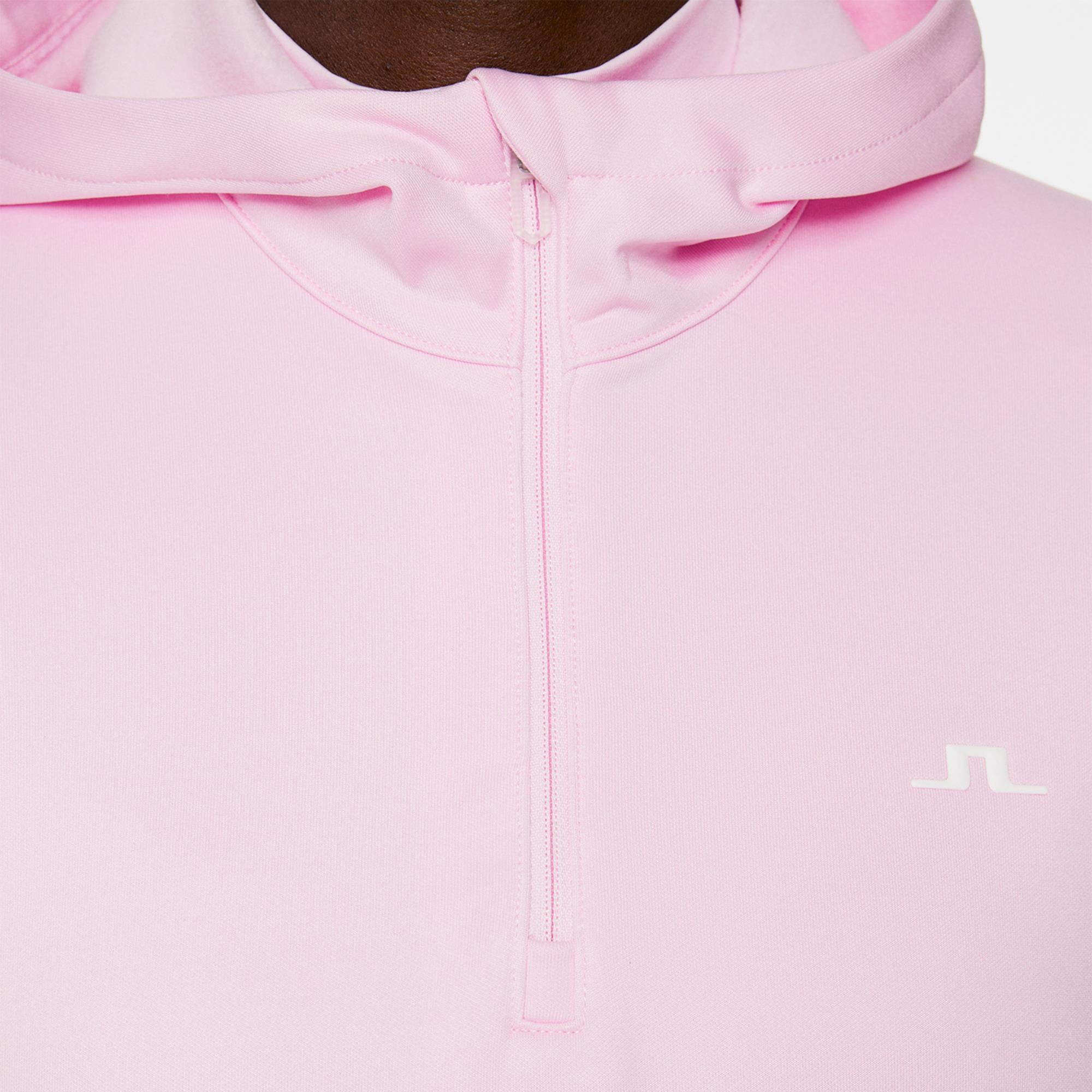 J Lindeberg Aerial Quarter Zip Ladies Golf Hoodie Nosegay