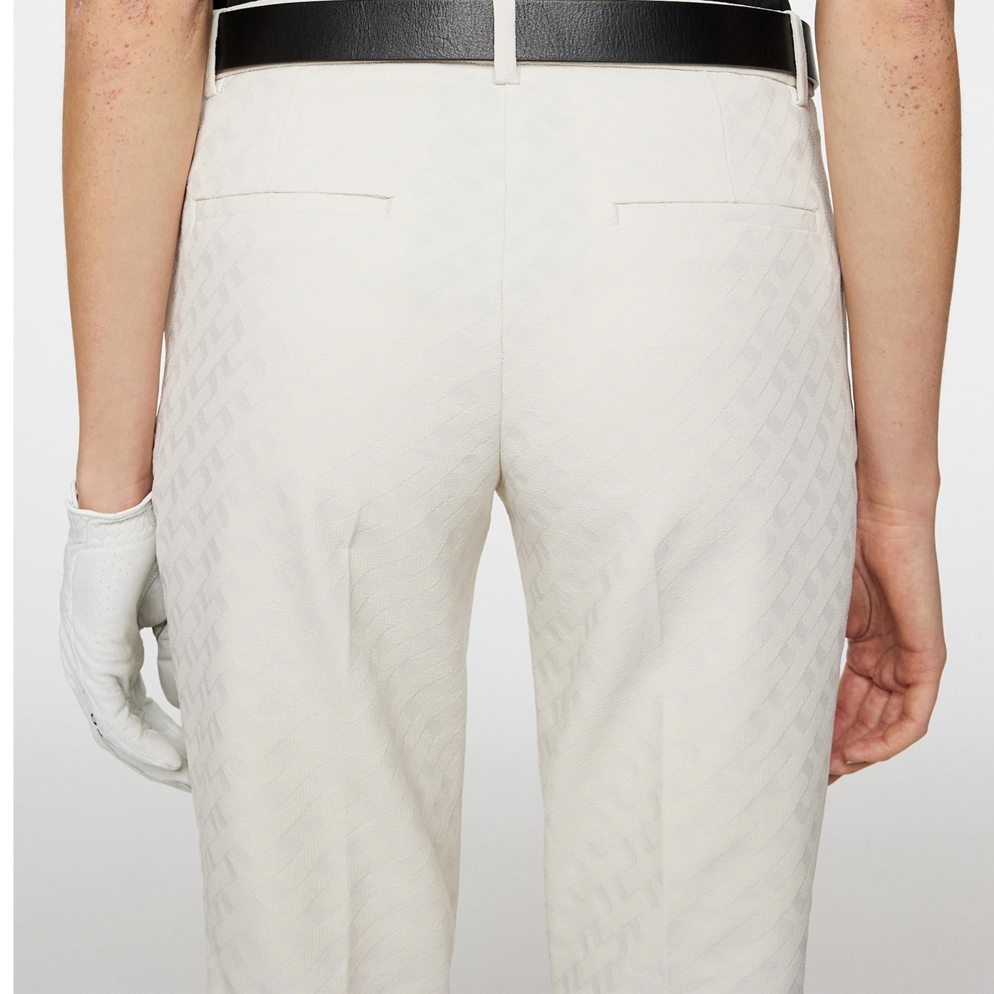 J Lindeberg Pia Bridge Ladies Golf Pant Tour Geo Jacquard Moonbeam