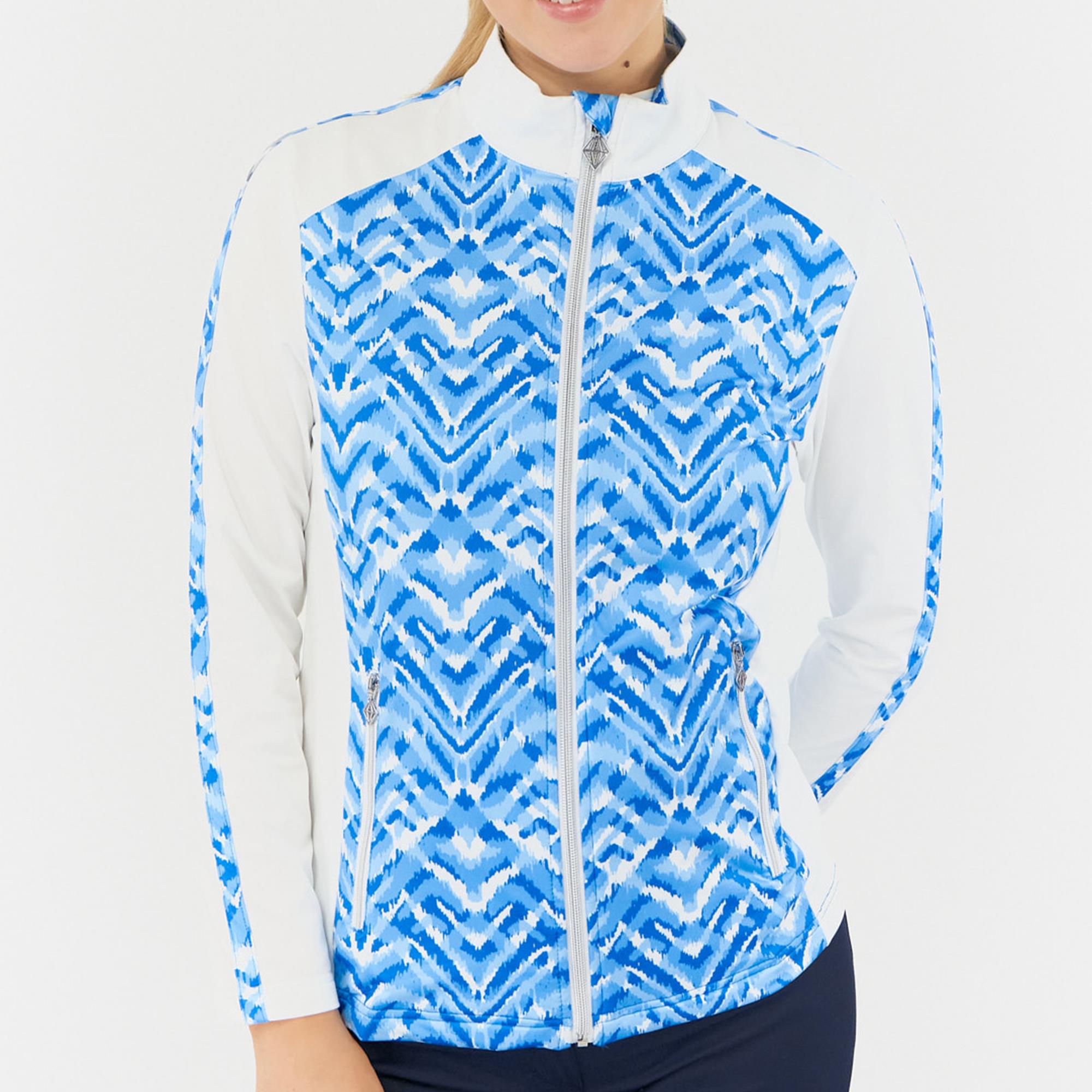 Pure Golf Gia Summer Weight Ladies Golf Jacket Santorini Skies