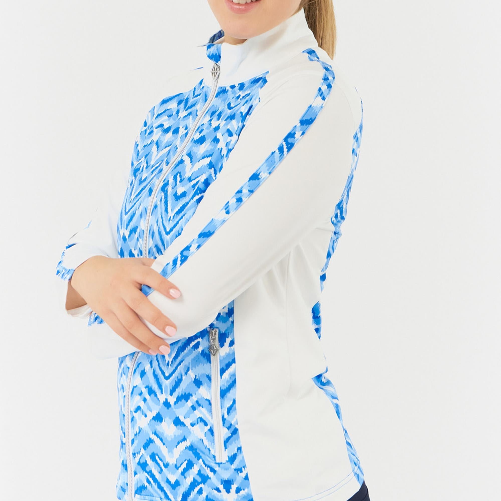 Pure Golf Gia Summer Weight Ladies Golf Jacket Santorini Skies