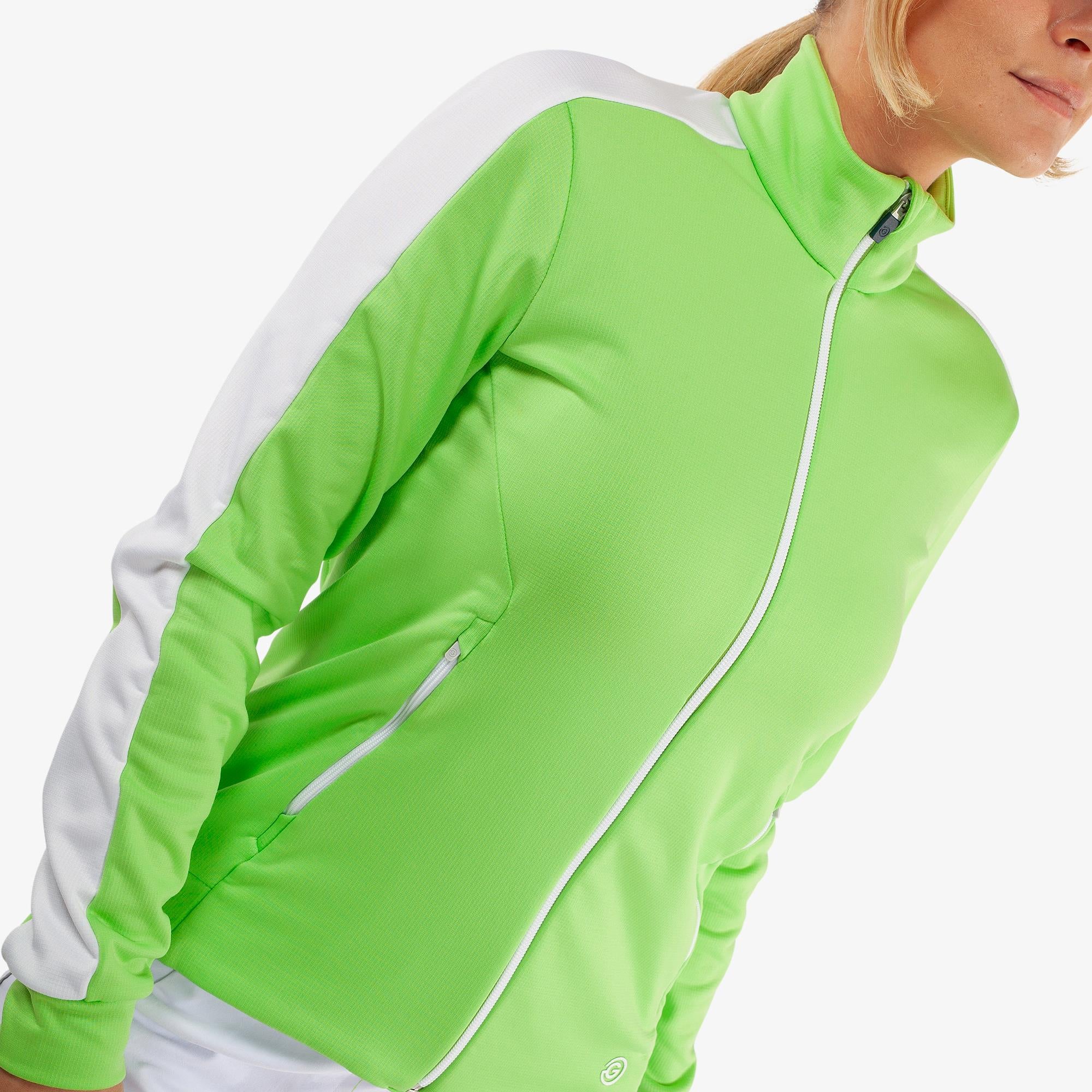 Galvin Green Dixie Insula Ladies Golf Mid Layer Fresh Green/White