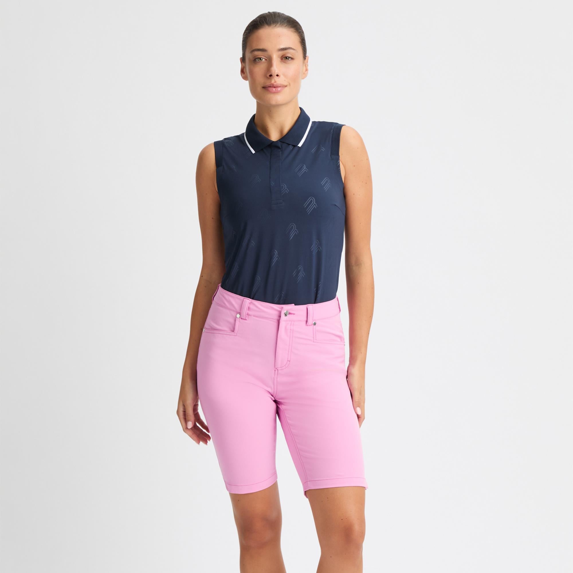 Rohnisch Chie Comfort Stretch Ladies Golf Bermuda Shorts Fuchsia Pink