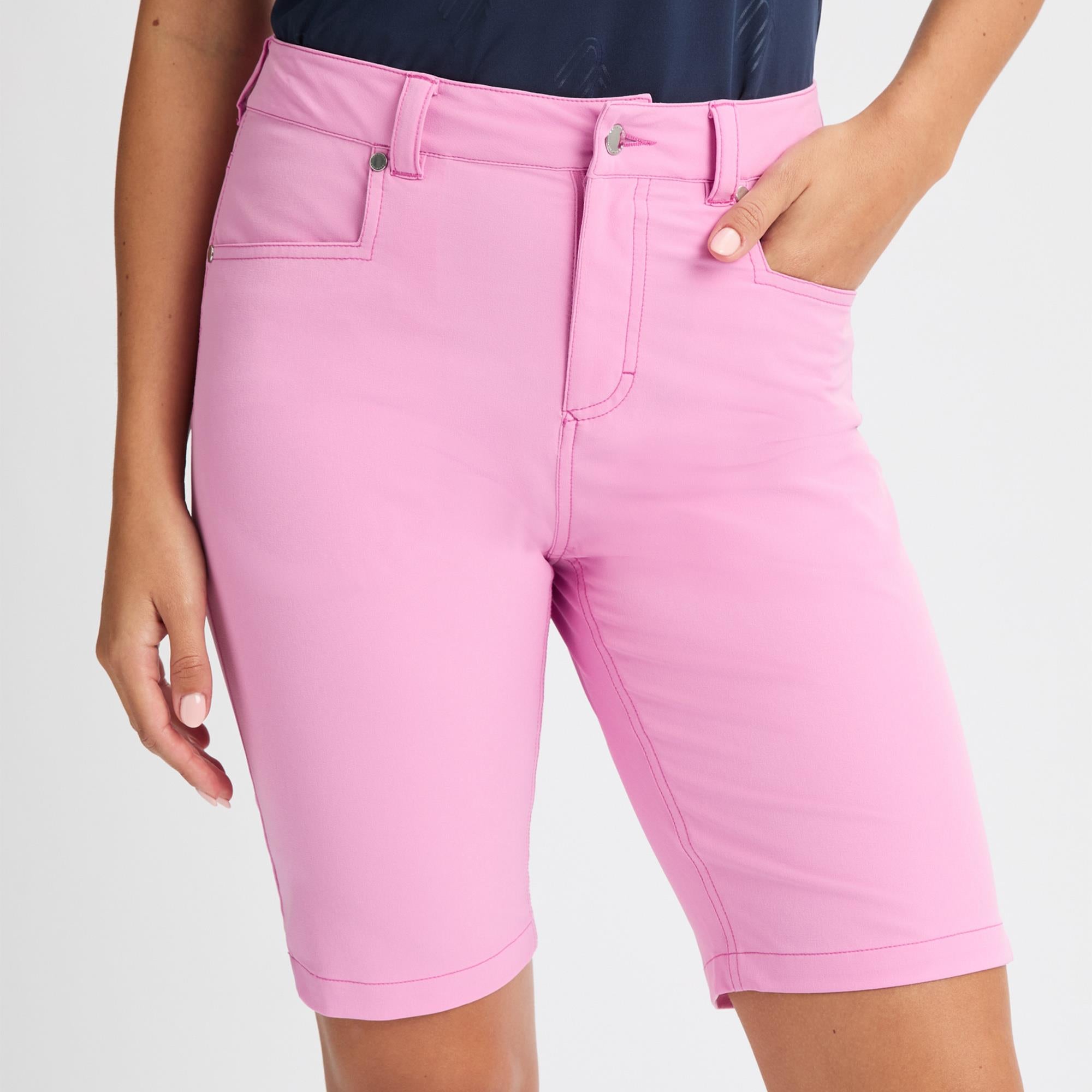 Rohnisch Chie Comfort Stretch Ladies Golf Bermuda Shorts Fuchsia Pink