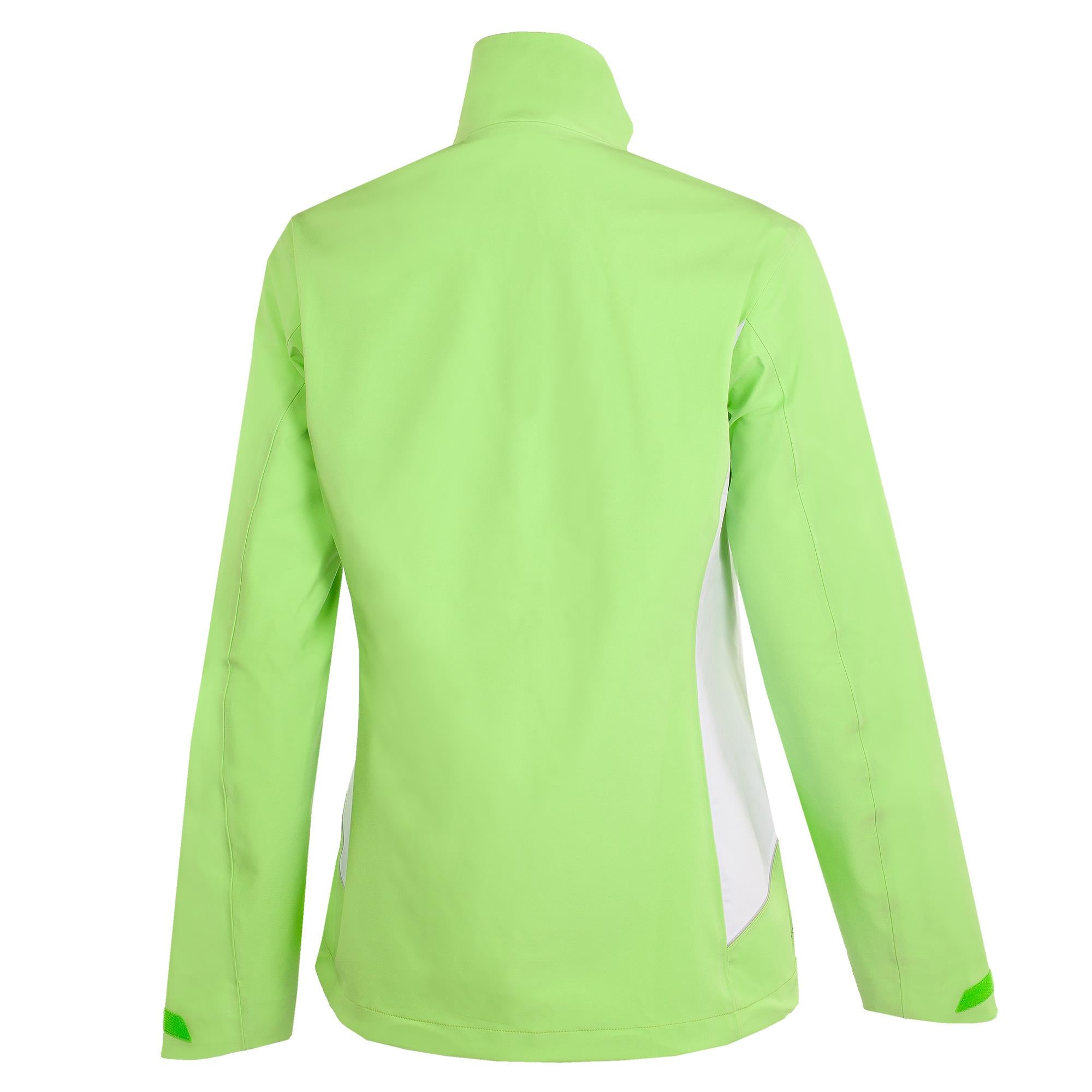 Galvin Green Amy Dryvr Pertex Ladies Waterproof Golf Jacket Paradise Green/White