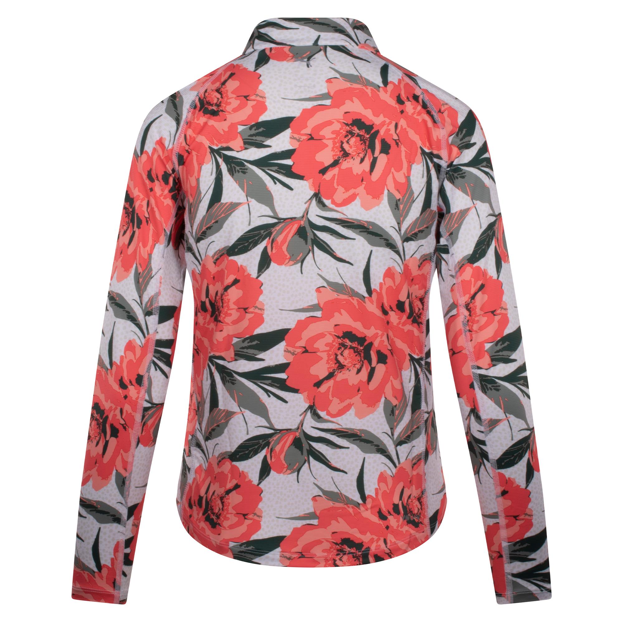 Puma You-V Beautiful Game 1/4 Zip Ladies Golf Mid Layer White Glow/Peach