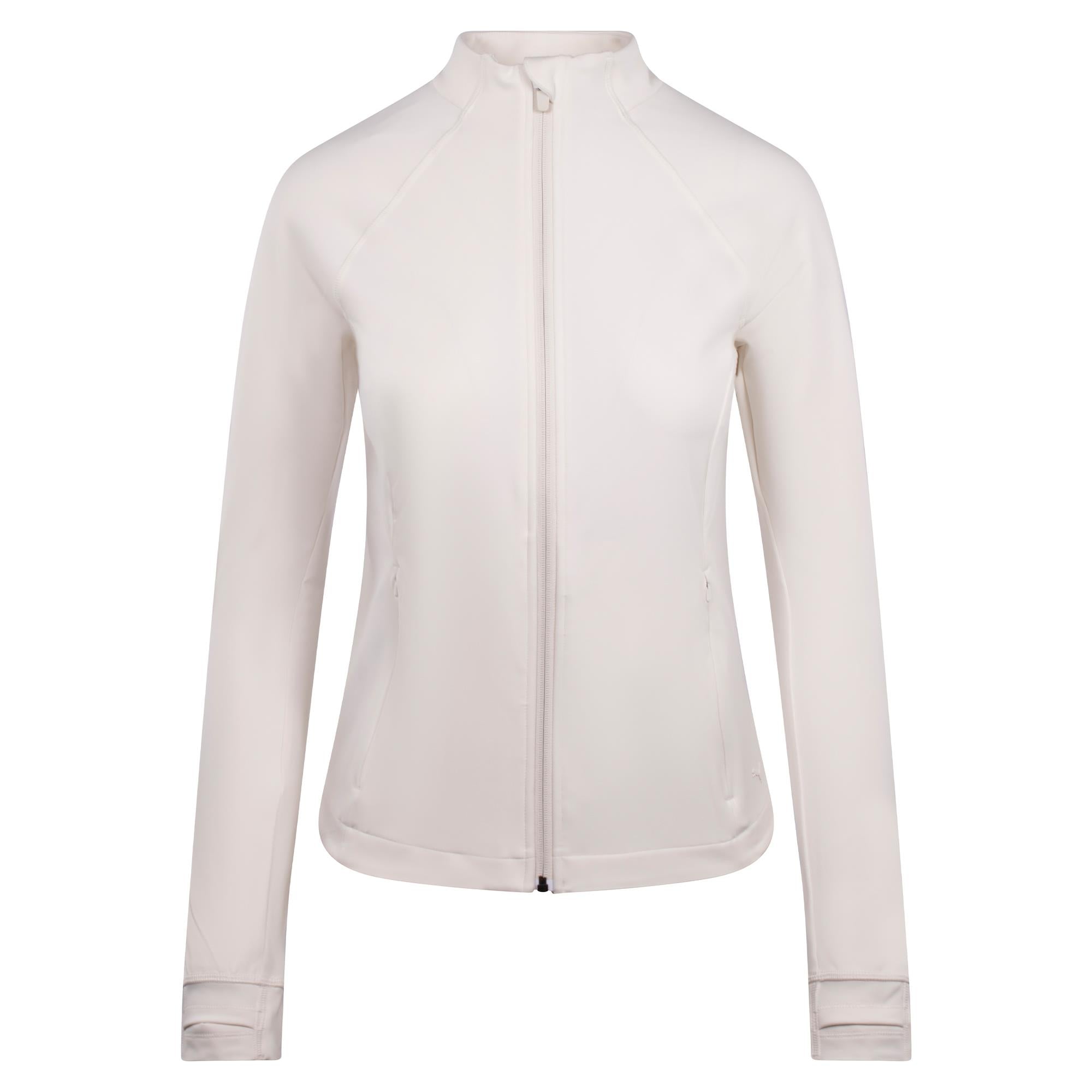 Puma Cloudspun Tech FZ Power Ladies Golf Jacket Warm White