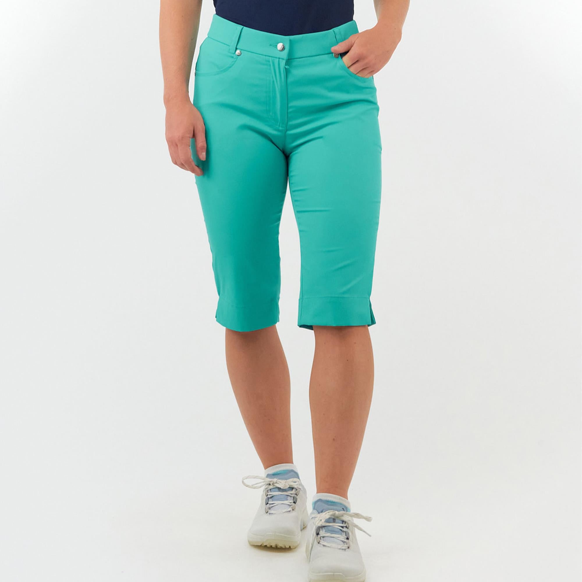 Pure Golf Trust2 Ladies Golf Bermuda Shorts Ocean Blue 60CM
