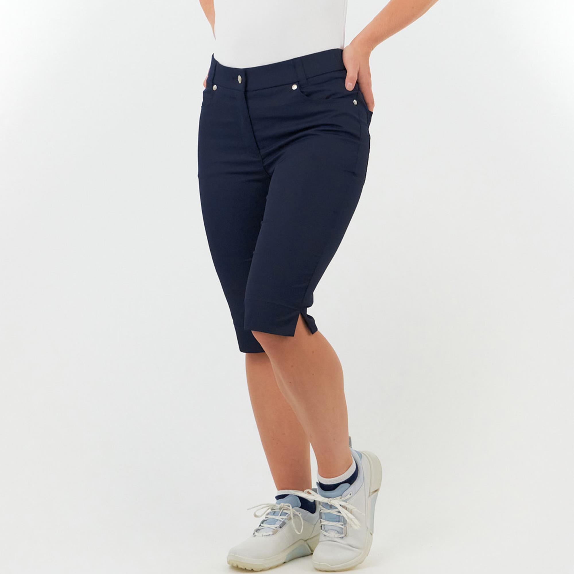 Pure Golf Trust2 Ladies Golf Bermuda Shorts Navy 60CM