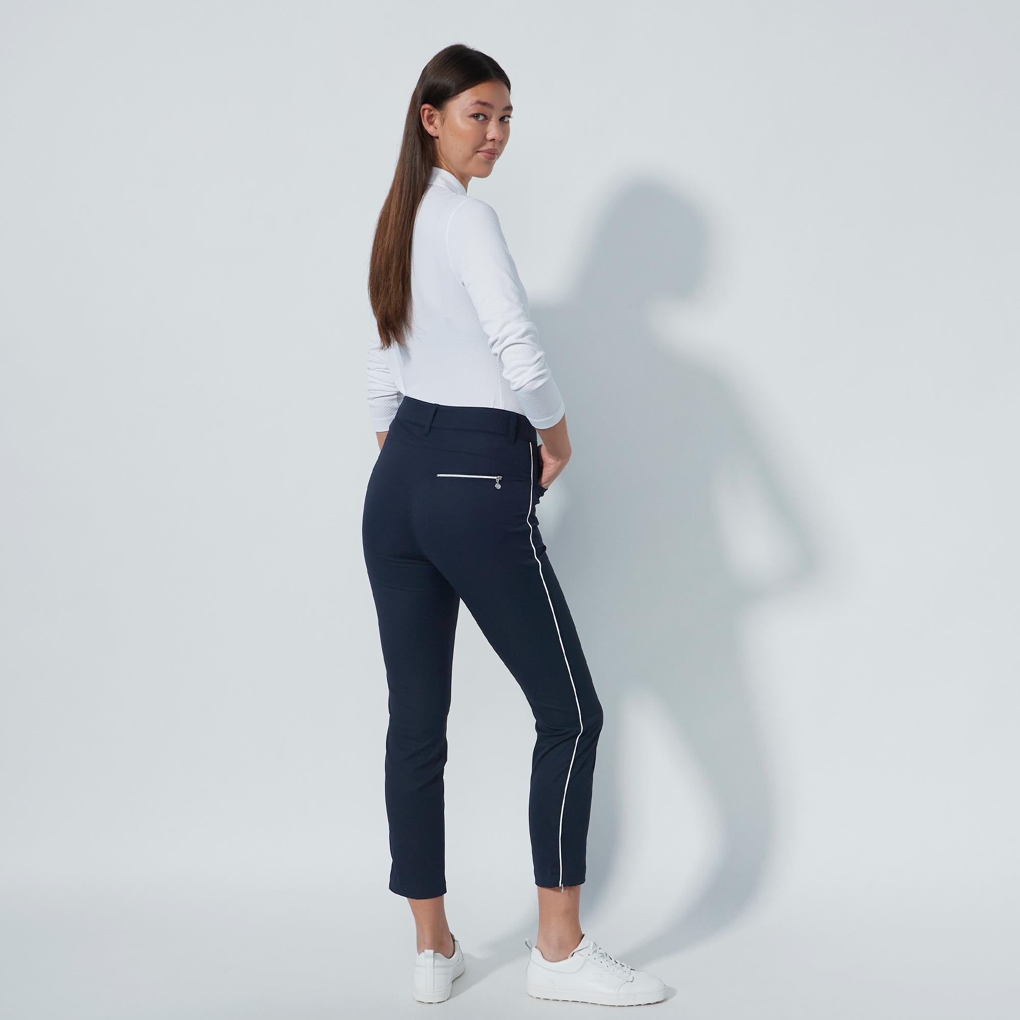 Daily Sports Glam Ankle Ladies Golf Trousers Navy