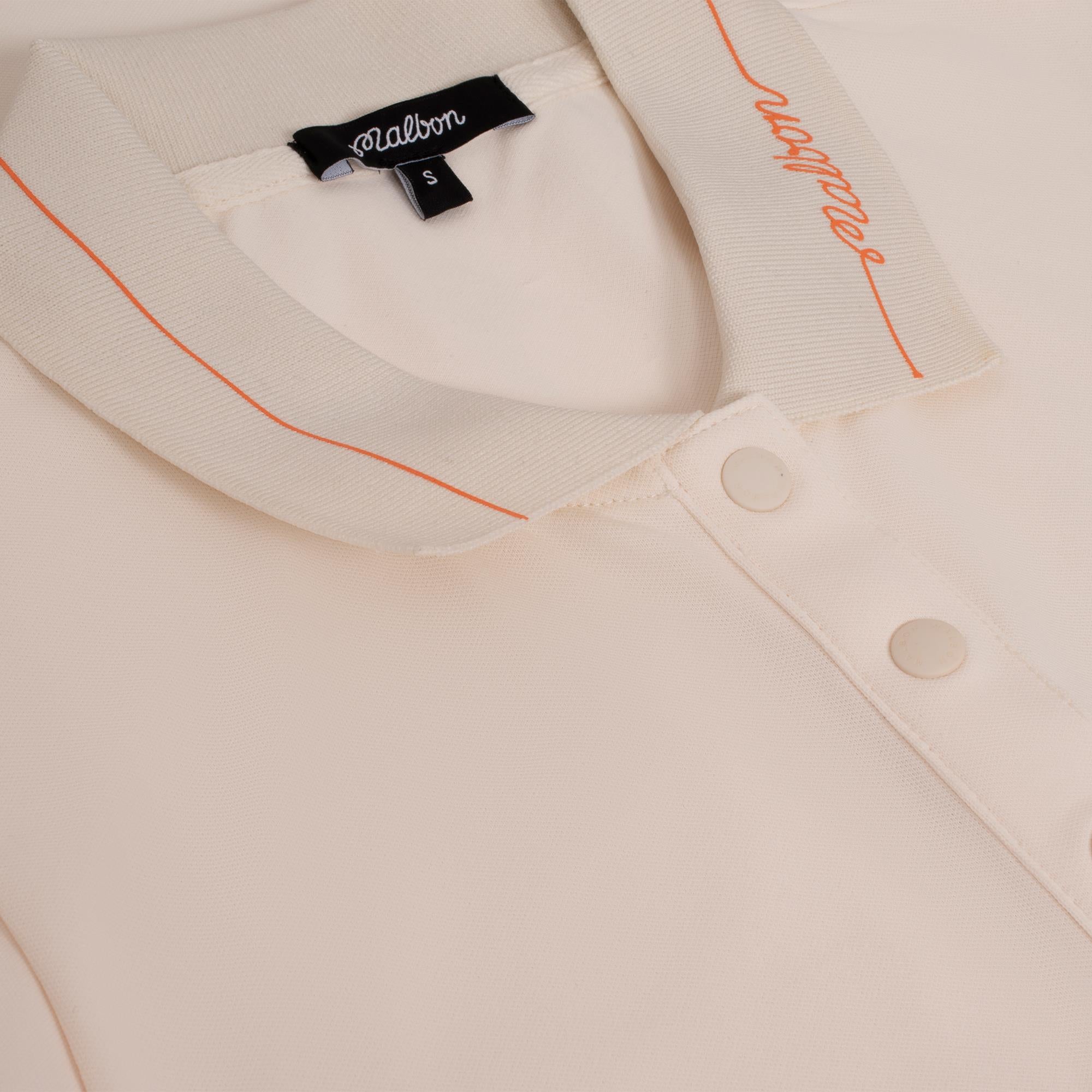 Malbon Golf Paloma Ladies Golf Polo Ivory