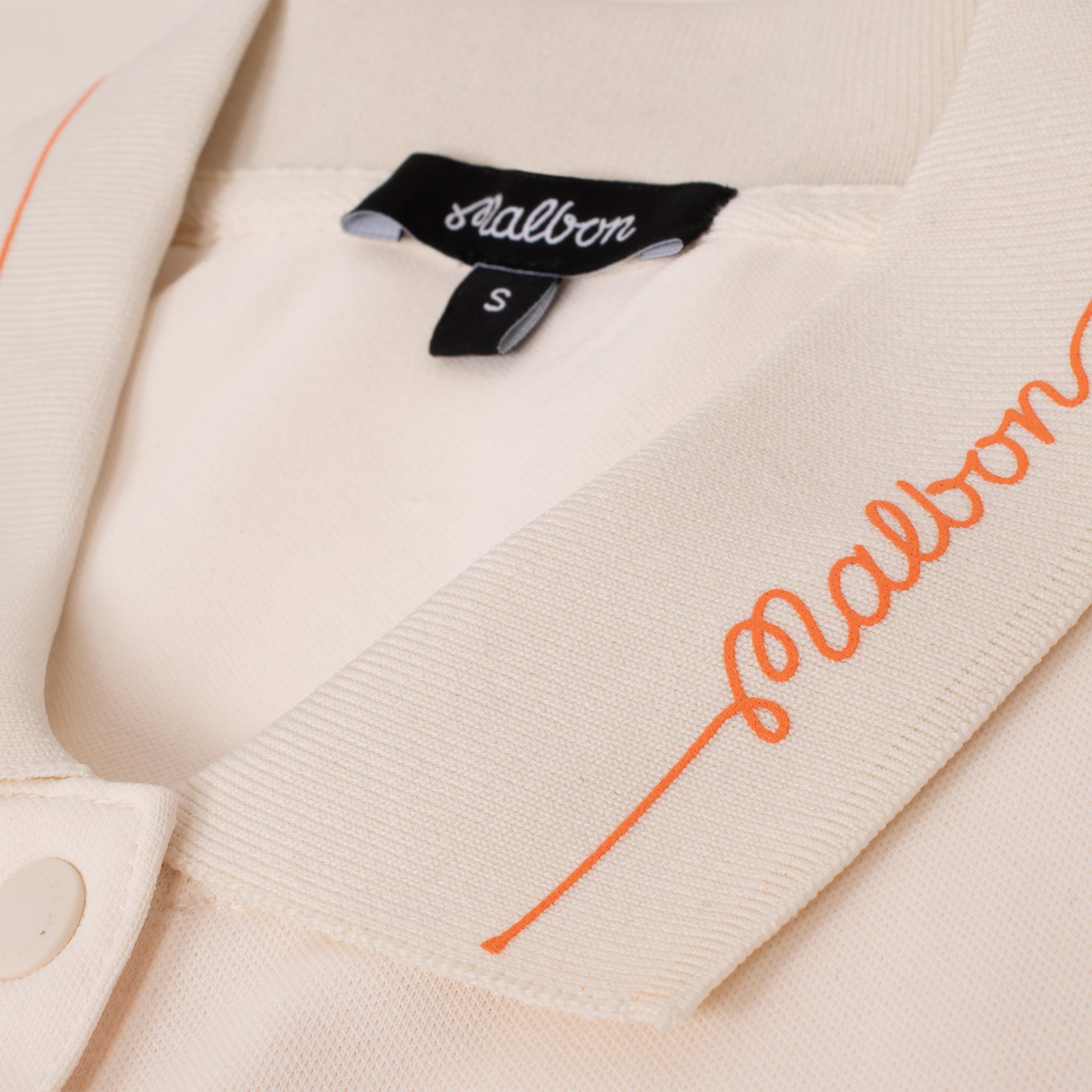 Malbon Golf Paloma Ladies Golf Polo Ivory