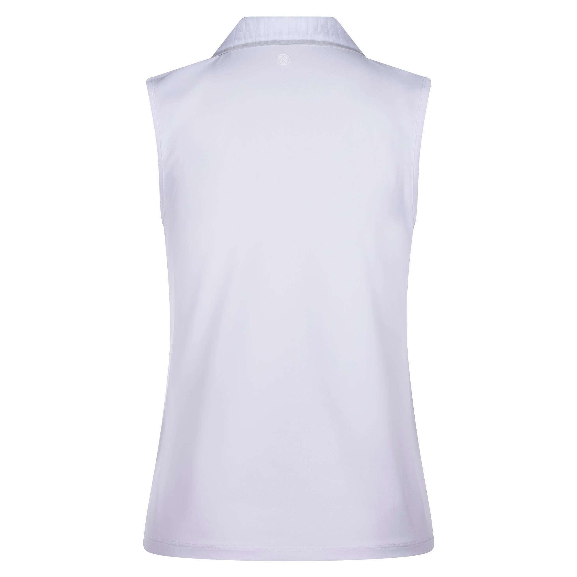 G/FORE Pleated Rib Collar Gradient Heart Ladies Sleeveless Golf Polo Snow