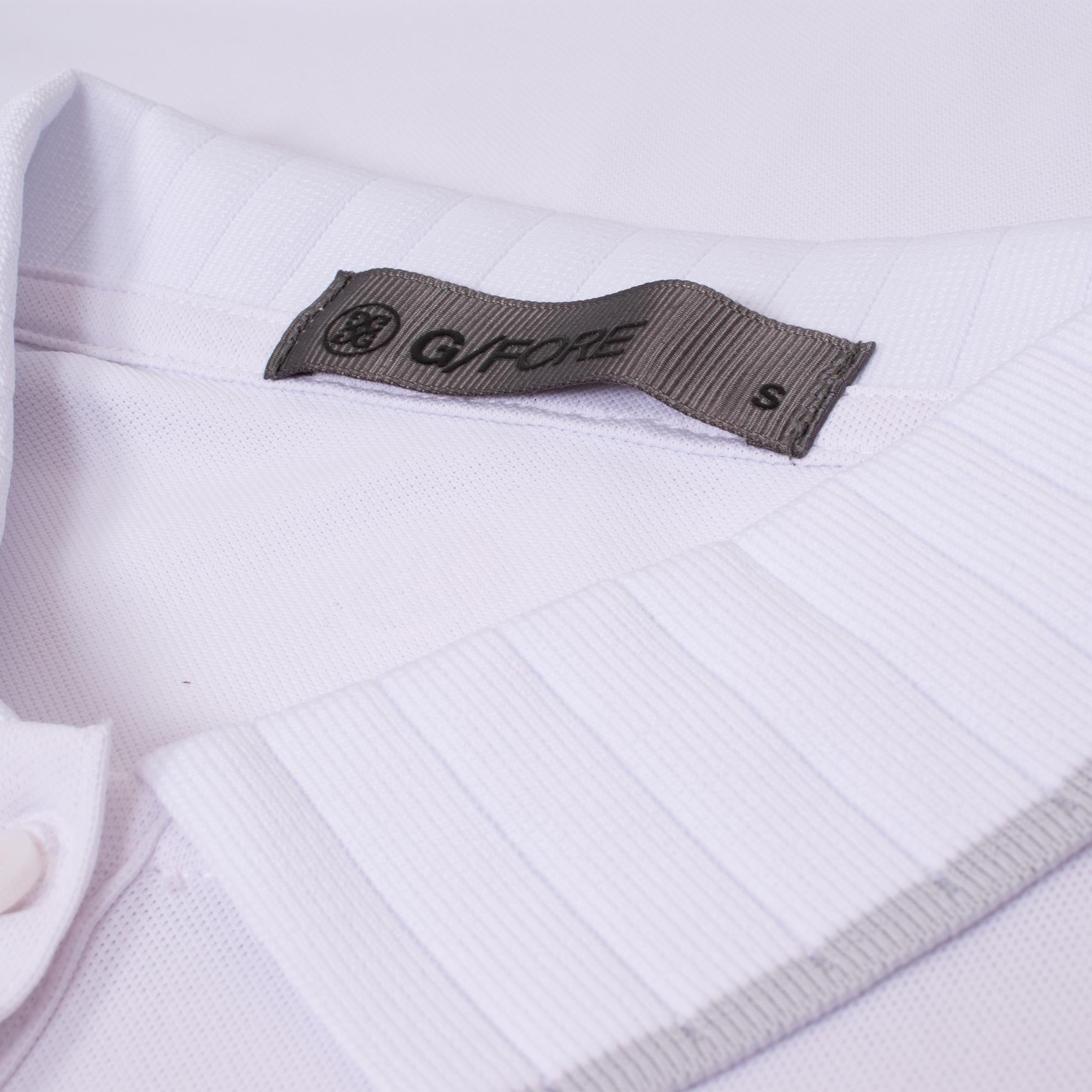 G/FORE Pleated Rib Collar Gradient Heart Ladies Sleeveless Golf Polo Snow