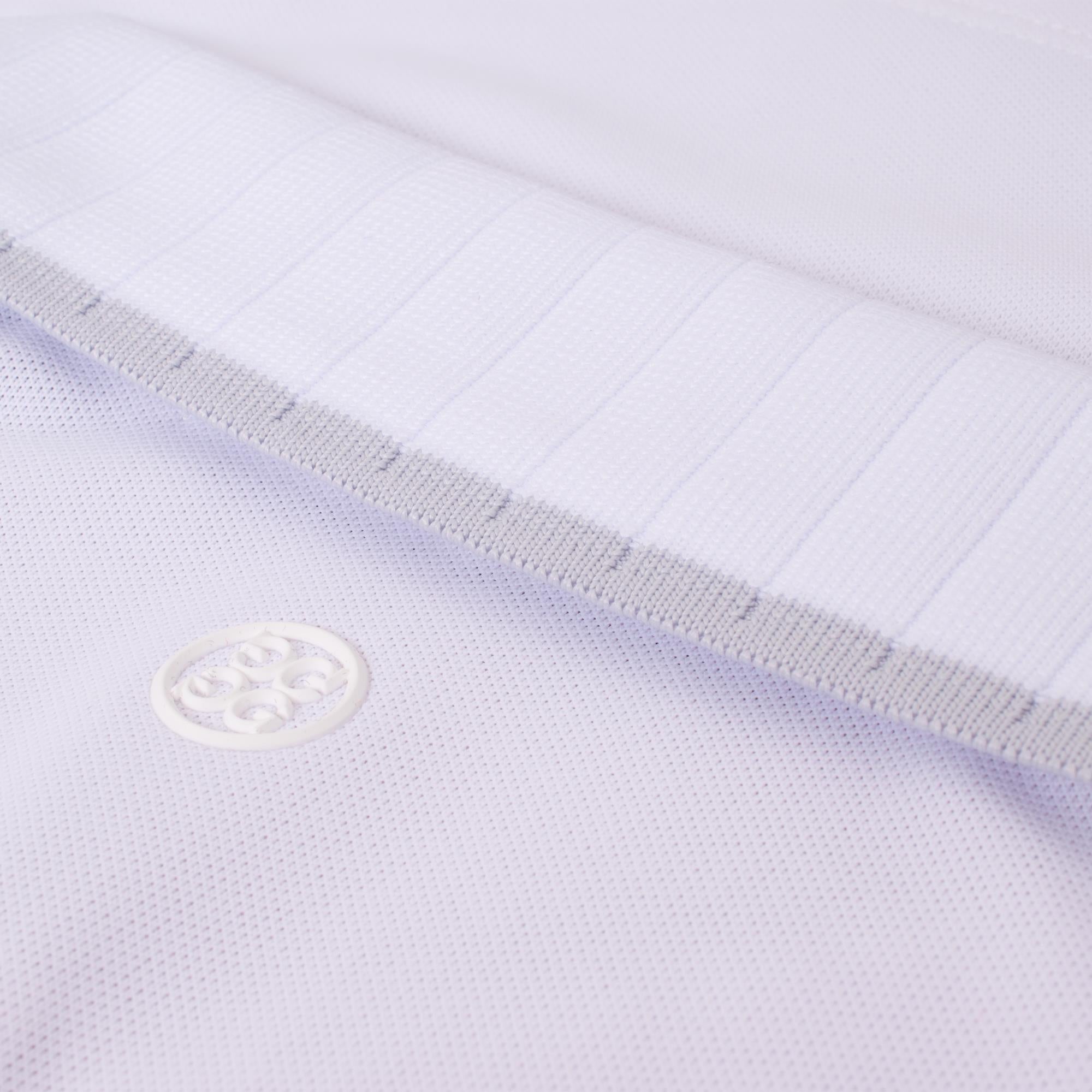 G/FORE Pleated Rib Collar Gradient Heart Ladies Sleeveless Golf Polo Snow