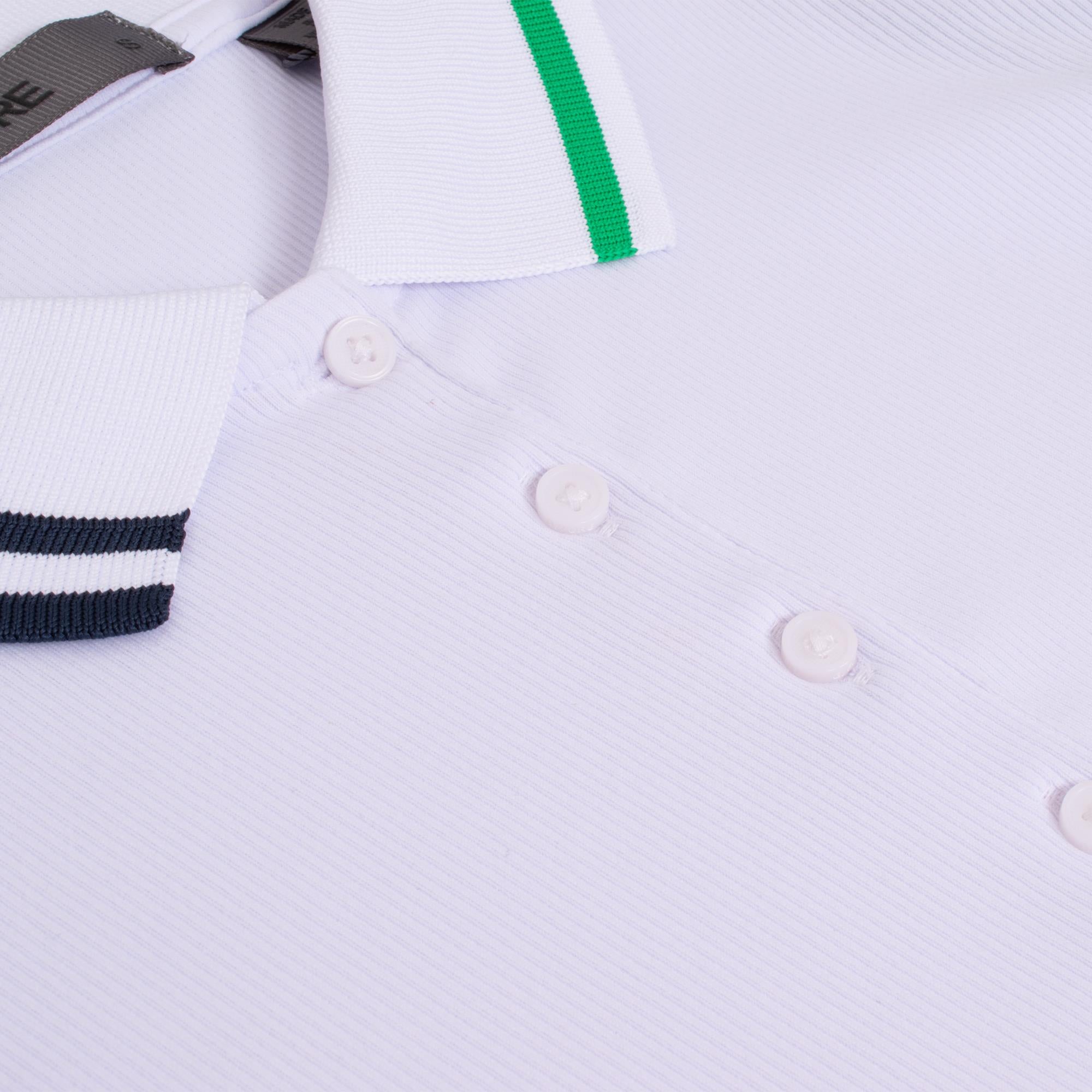 G/FORE Contrast Collar Ribbed Tech Nylon Gradient Heart Ladies Golf Polo Shirt Snow