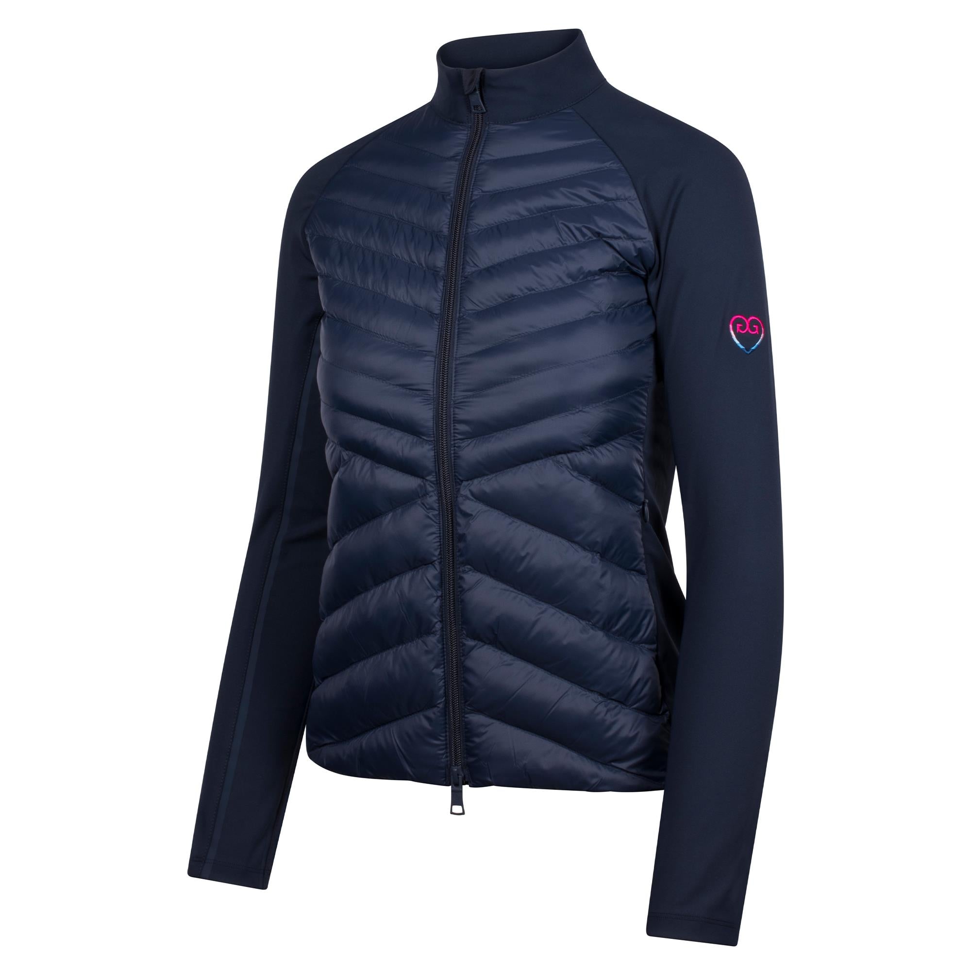 G/FORE Carroll Hybrid Gradient Heart Ladies Golf Jacket Twilight