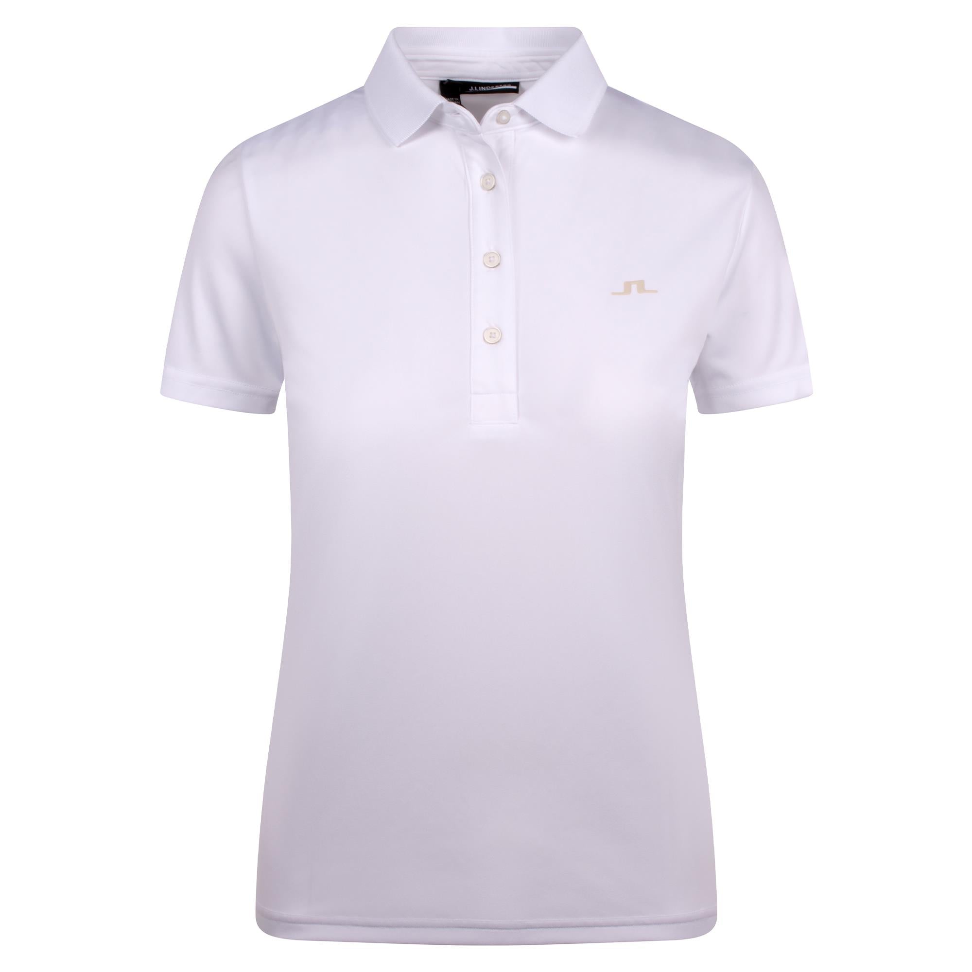 J Lindeberg Cassie Ladies Golf Polo Shirt White