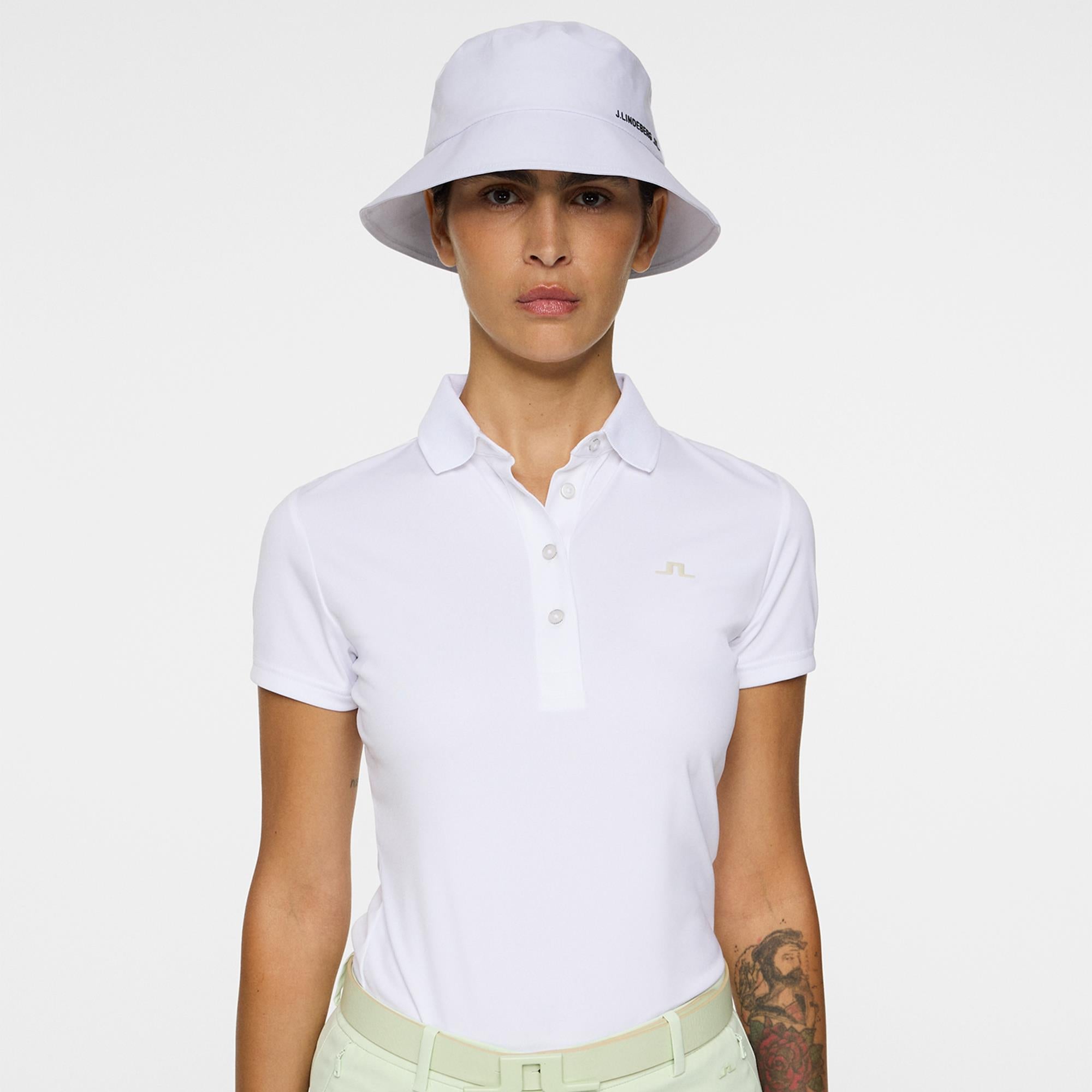 J Lindeberg Cassie Ladies Golf Polo Shirt White