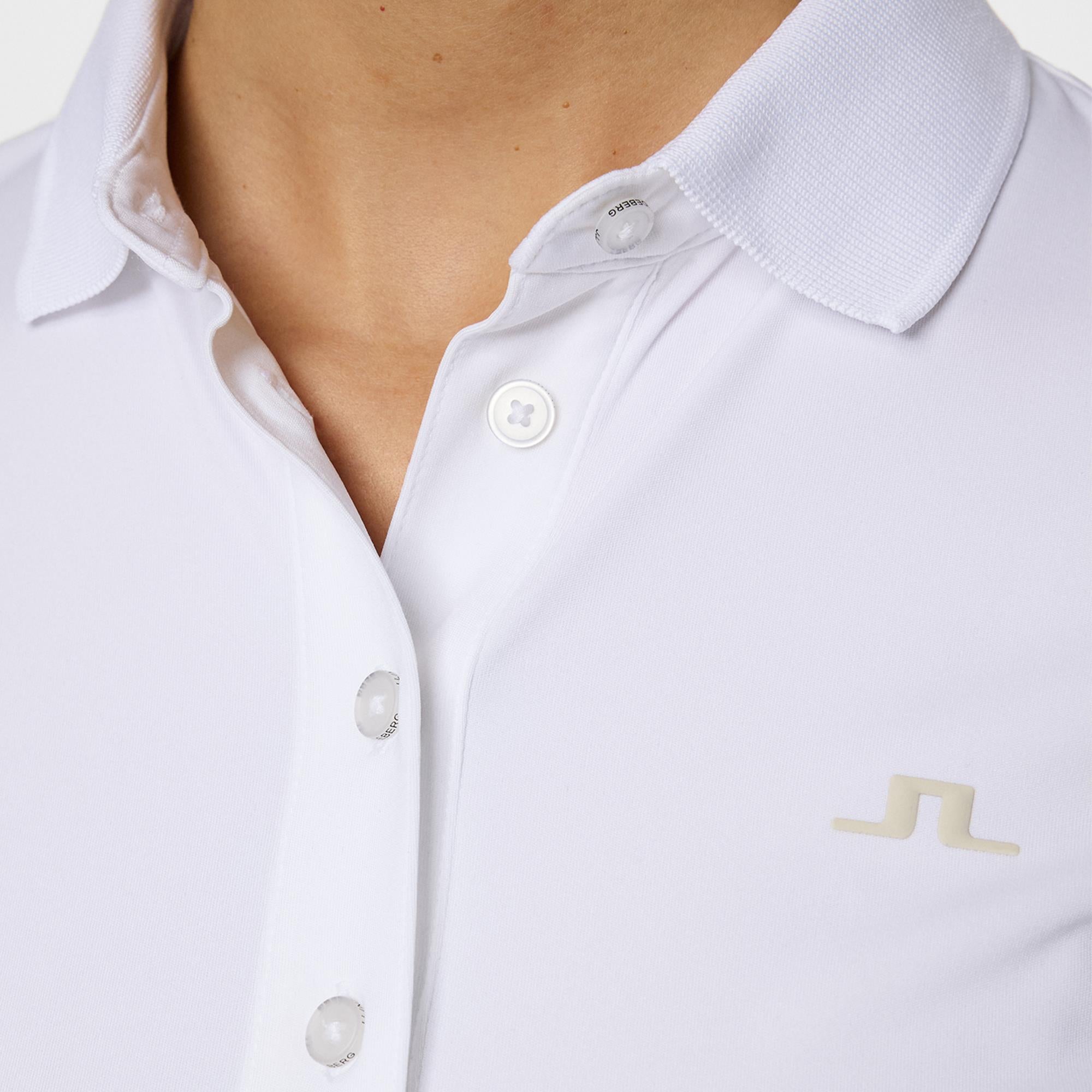 J Lindeberg Cassie Ladies Golf Polo Shirt White
