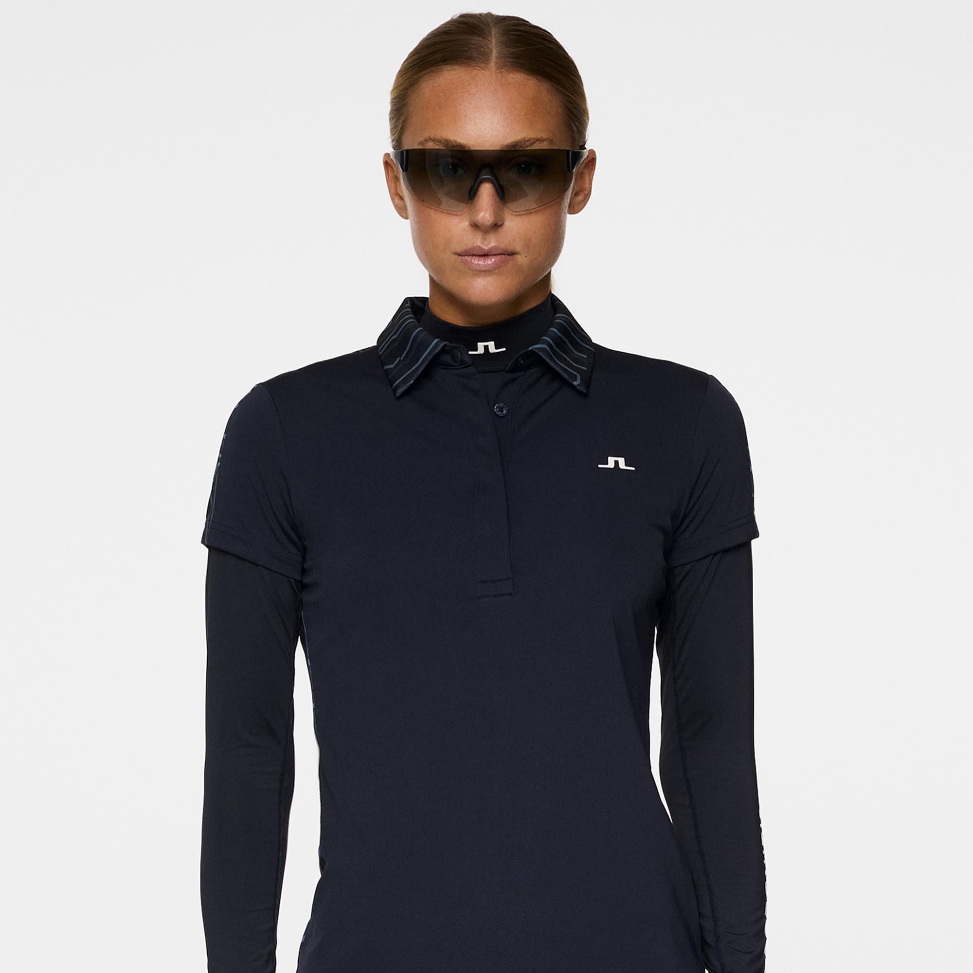 J Lindeberg Cara Ladies Golf Polo Shirt Navy