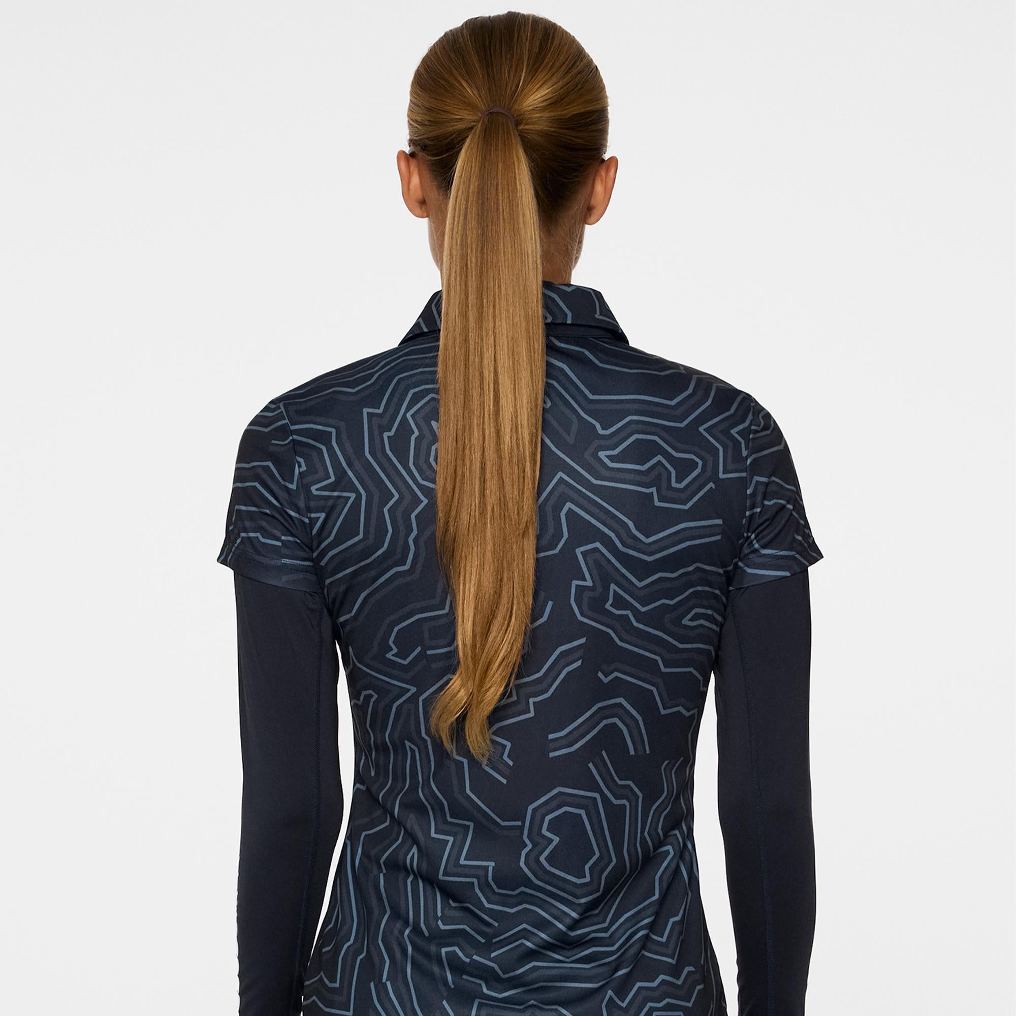 J Lindeberg Cara Ladies Golf Polo Shirt Navy