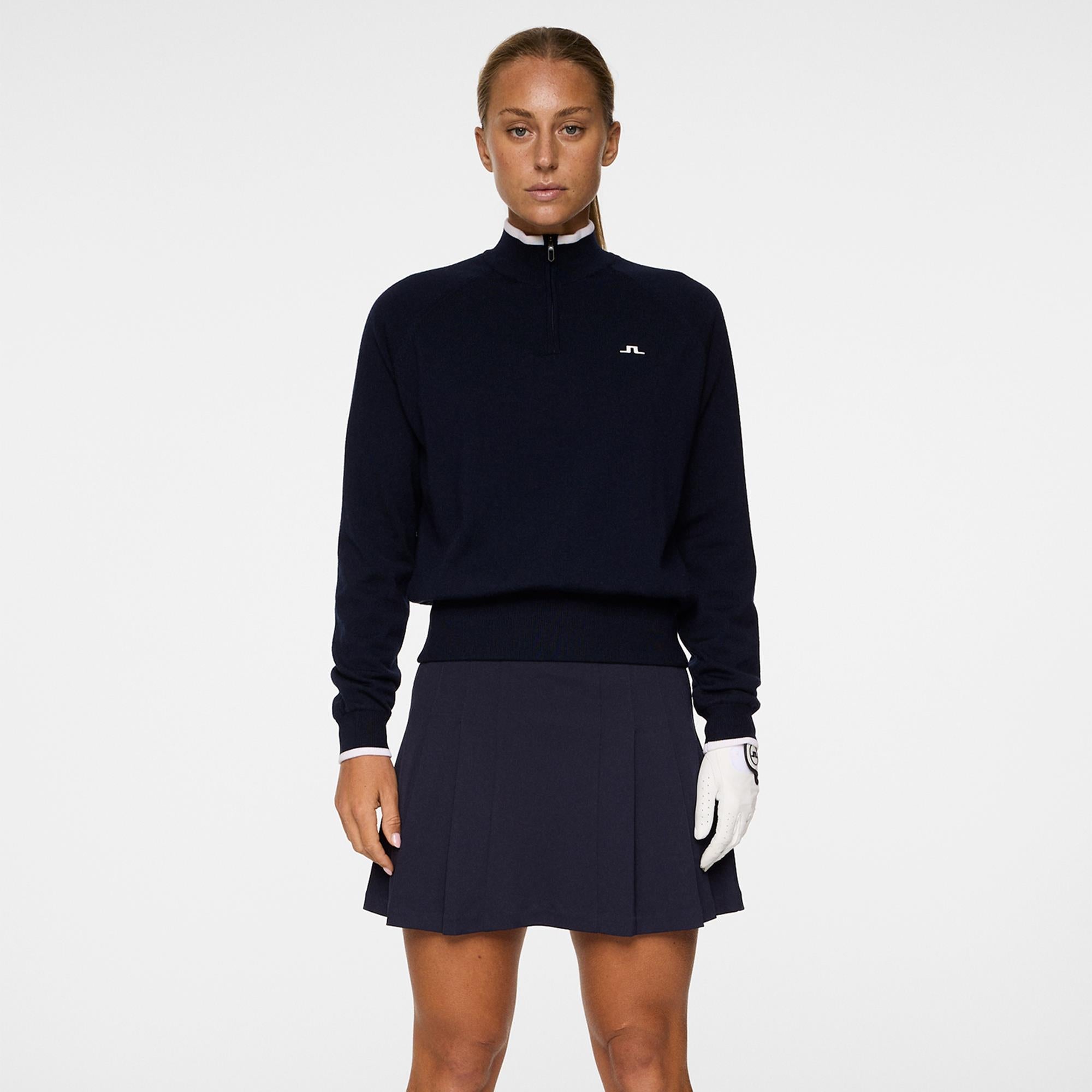 J Lindeberg Ruth Windbreaker Ladies Golf Sweater Navy