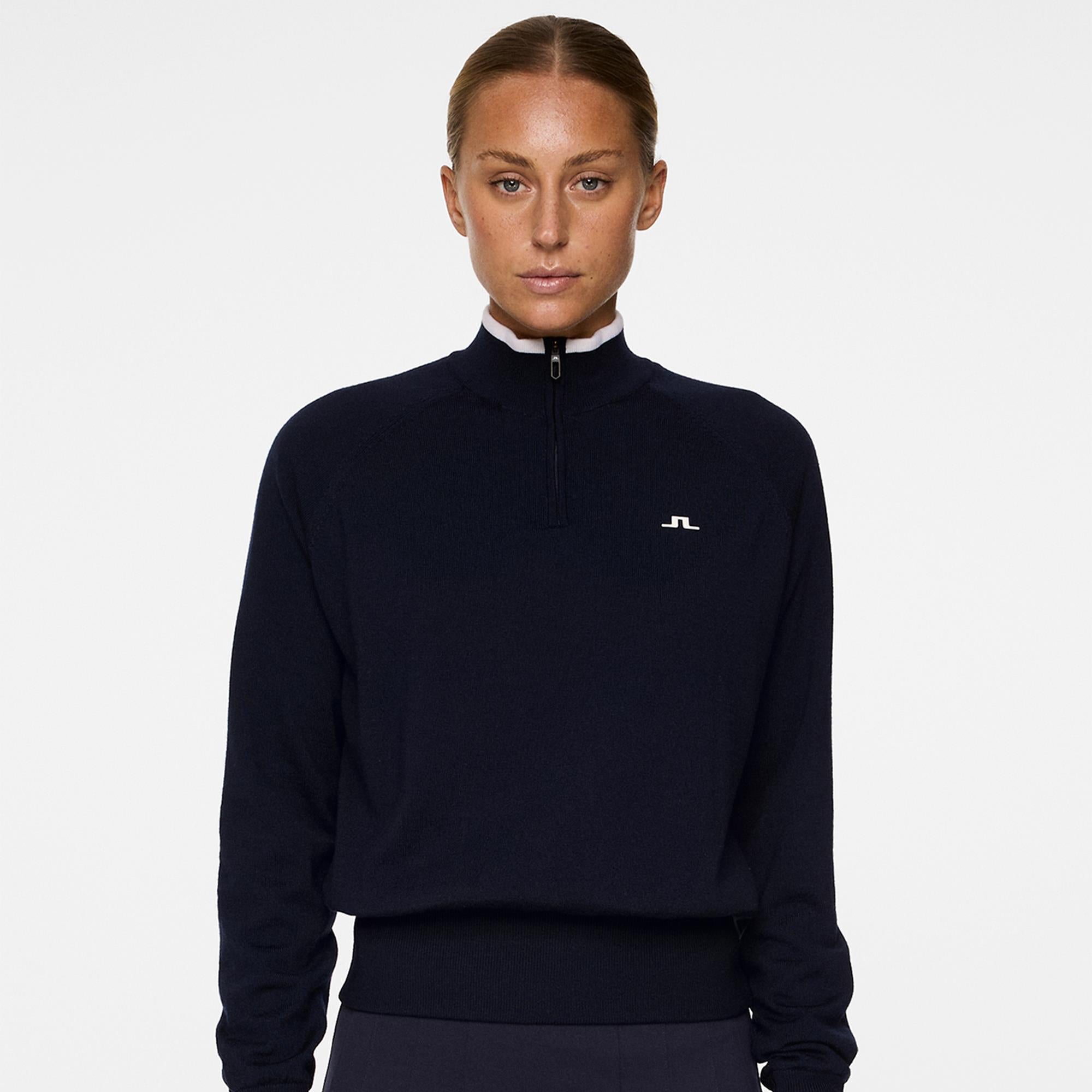 J Lindeberg Ruth Windbreaker Ladies Golf Sweater Navy