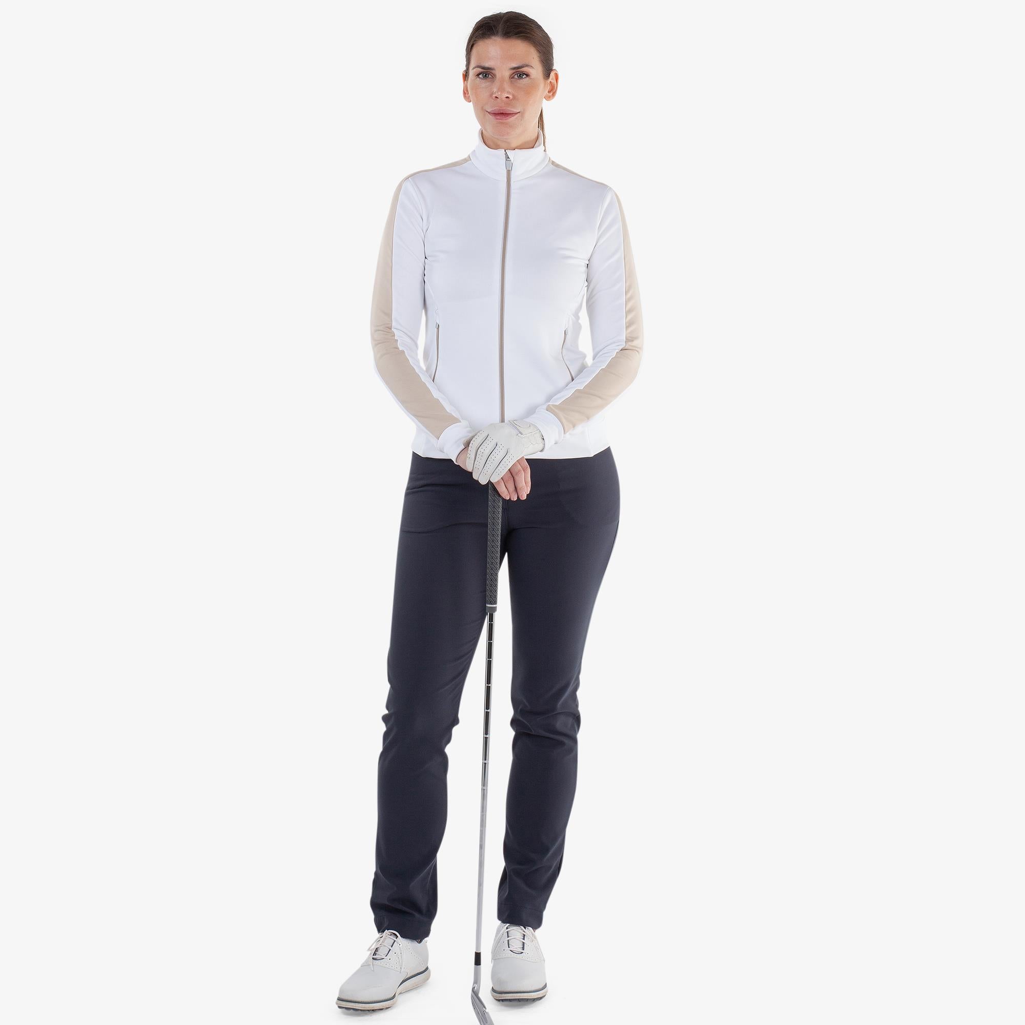 Galvin Green Dixie Insula Ladies Golf Mid Layer White/Sand