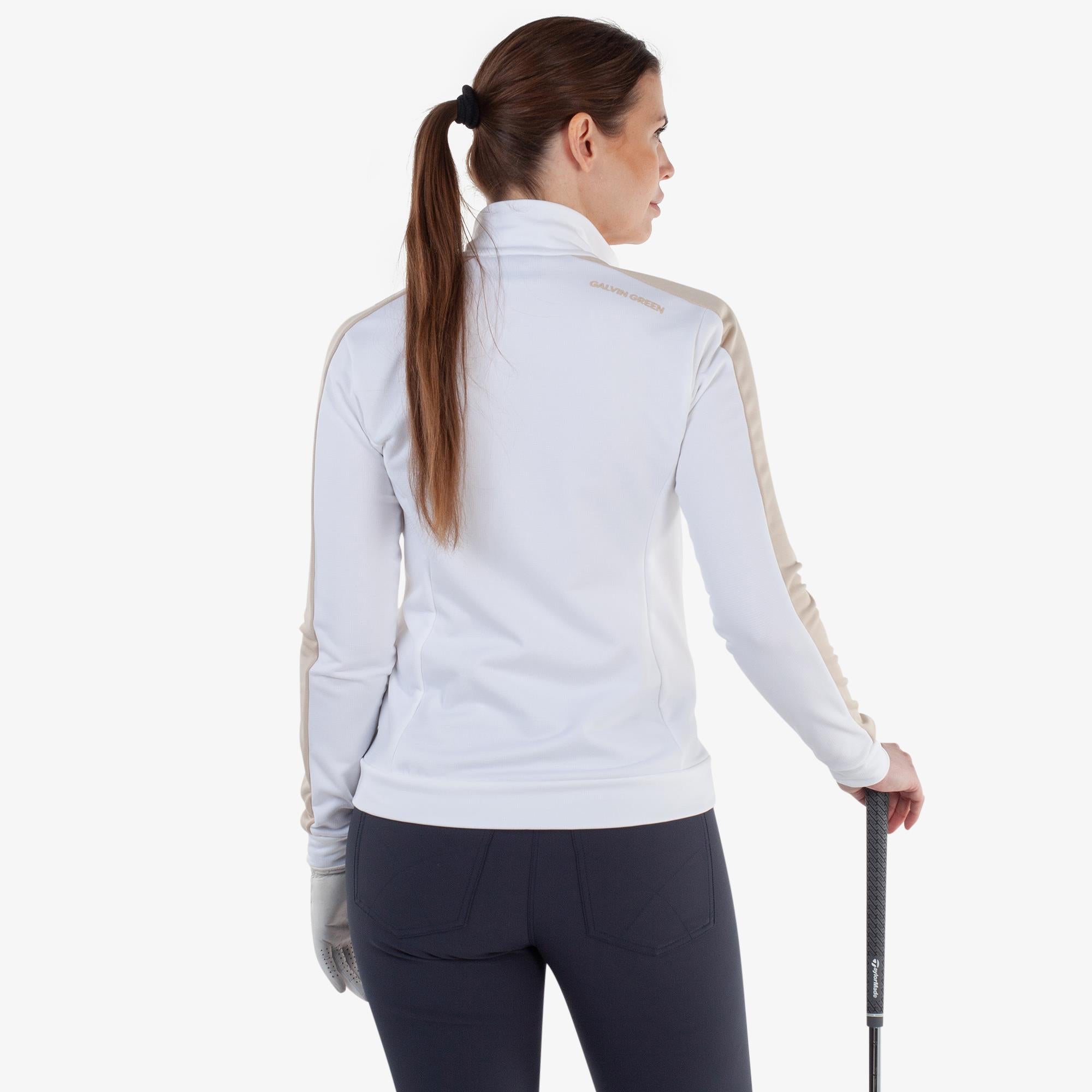 Galvin Green Dixie Insula Ladies Golf Mid Layer White/Sand