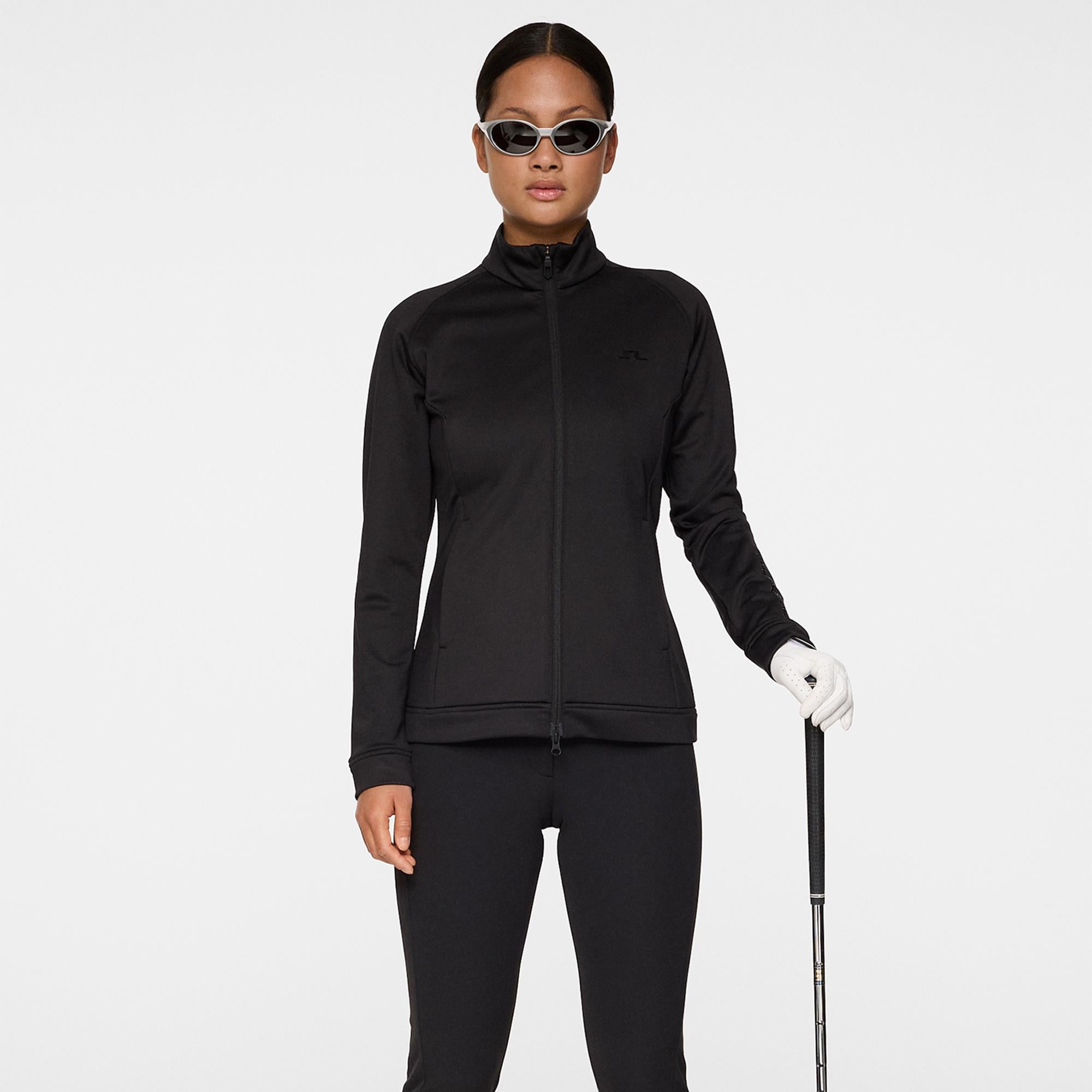 J Lindeberg Solarcore Ladies Golf Mid Layer Black