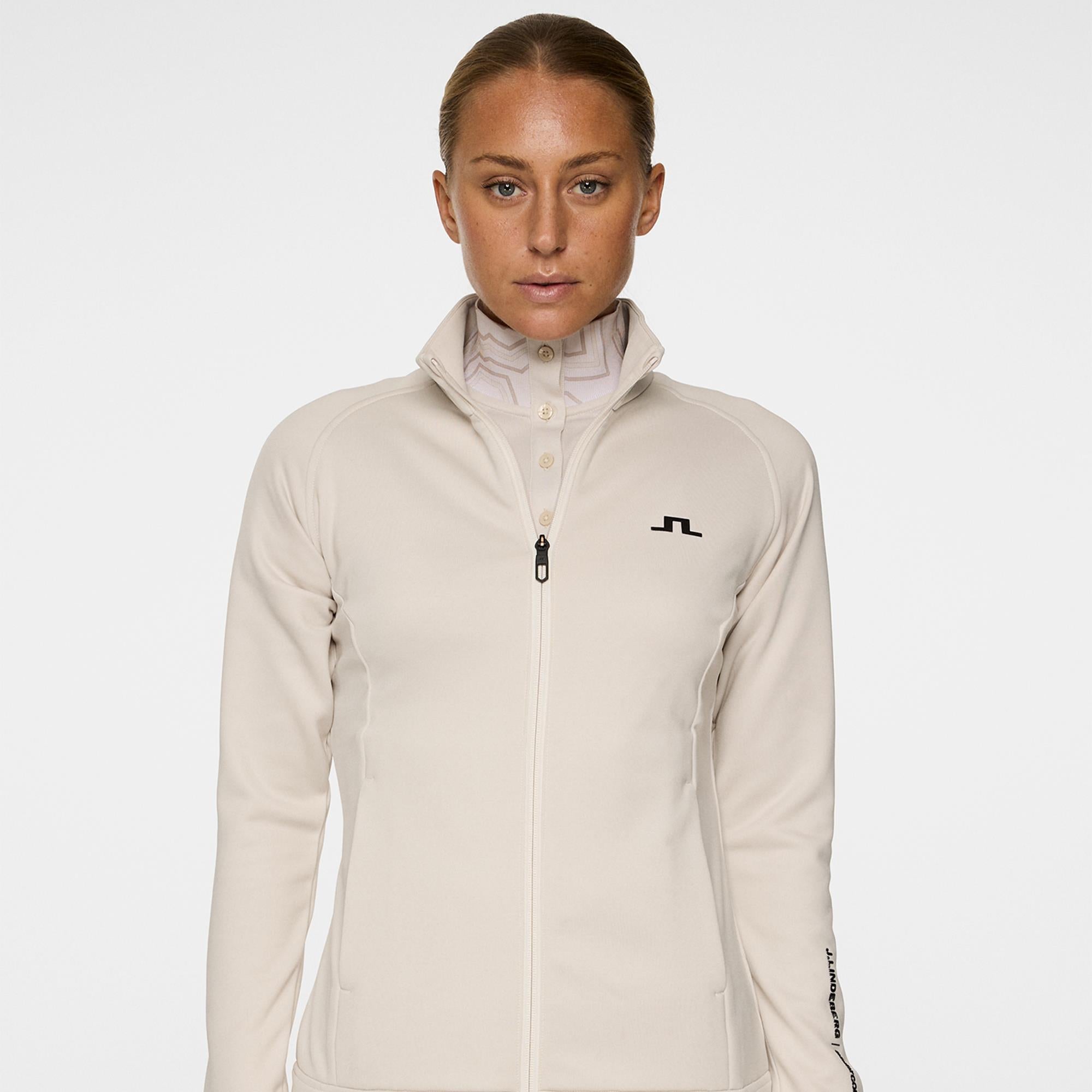 J Lindeberg Solarcore Ladies Golf Mid Layer Moonbeam