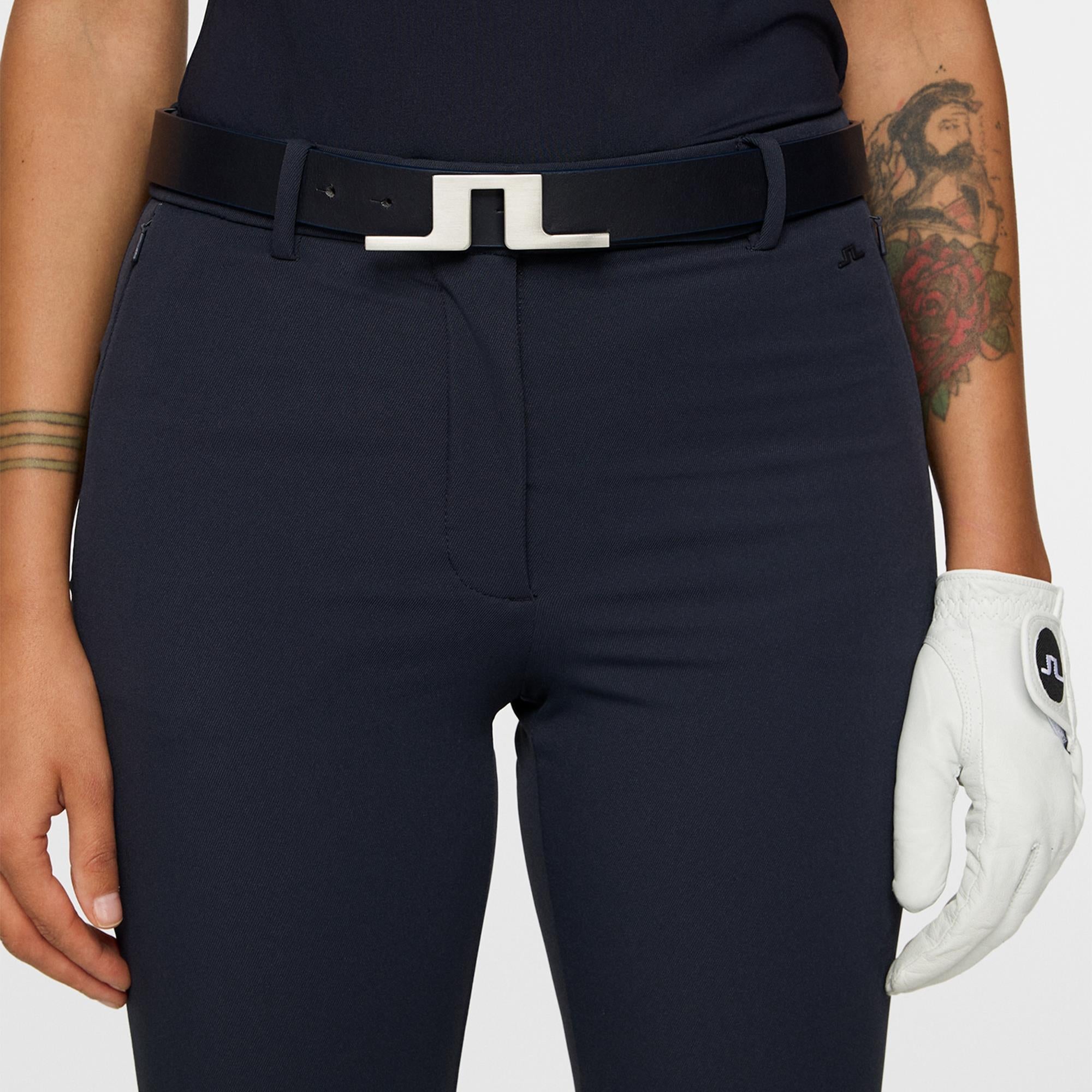 J Lindeberg Lei Fleece Twill Ladies Golf Pants Navy