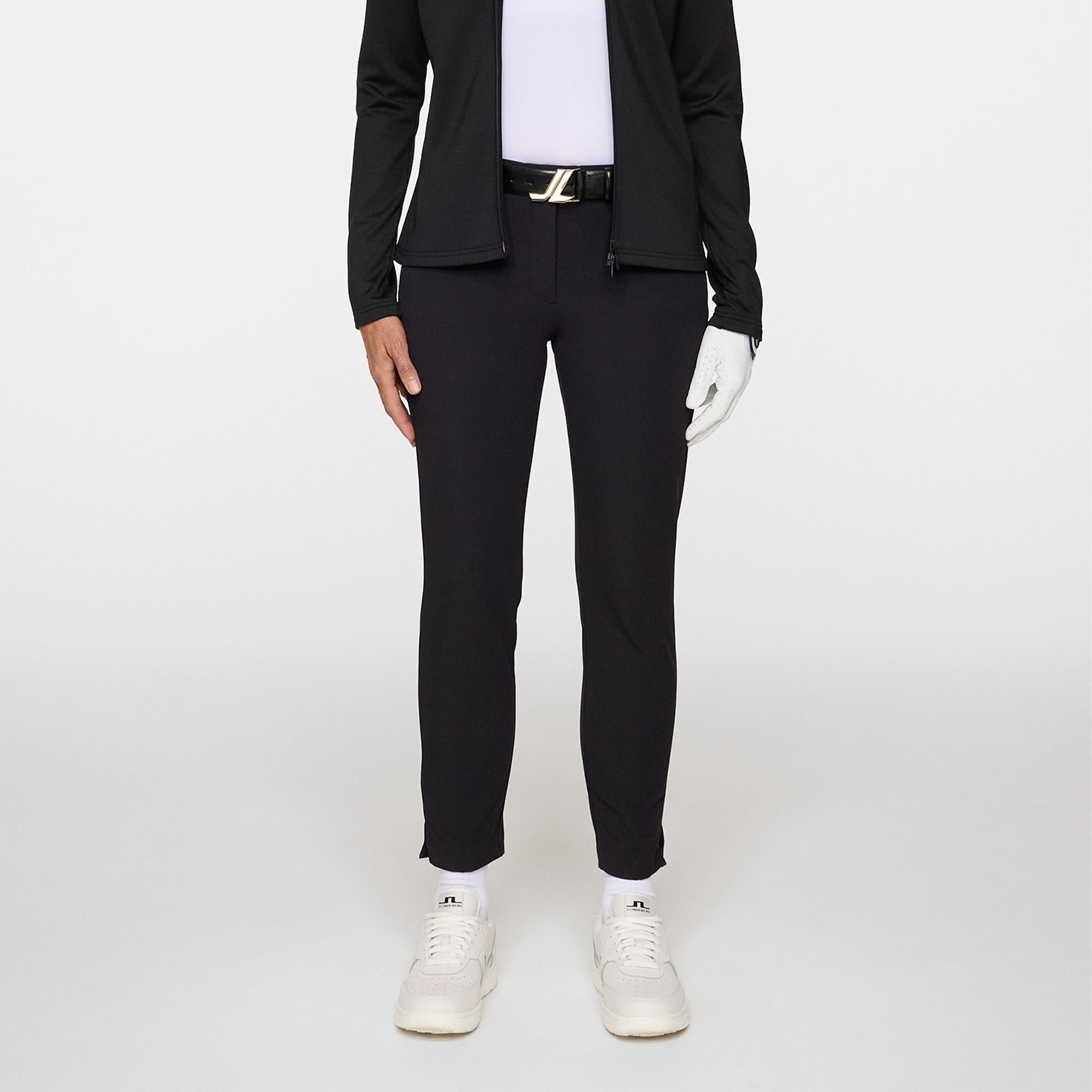 J Lindeberg Lei Fleece Twill Ladies Golf Pants Black