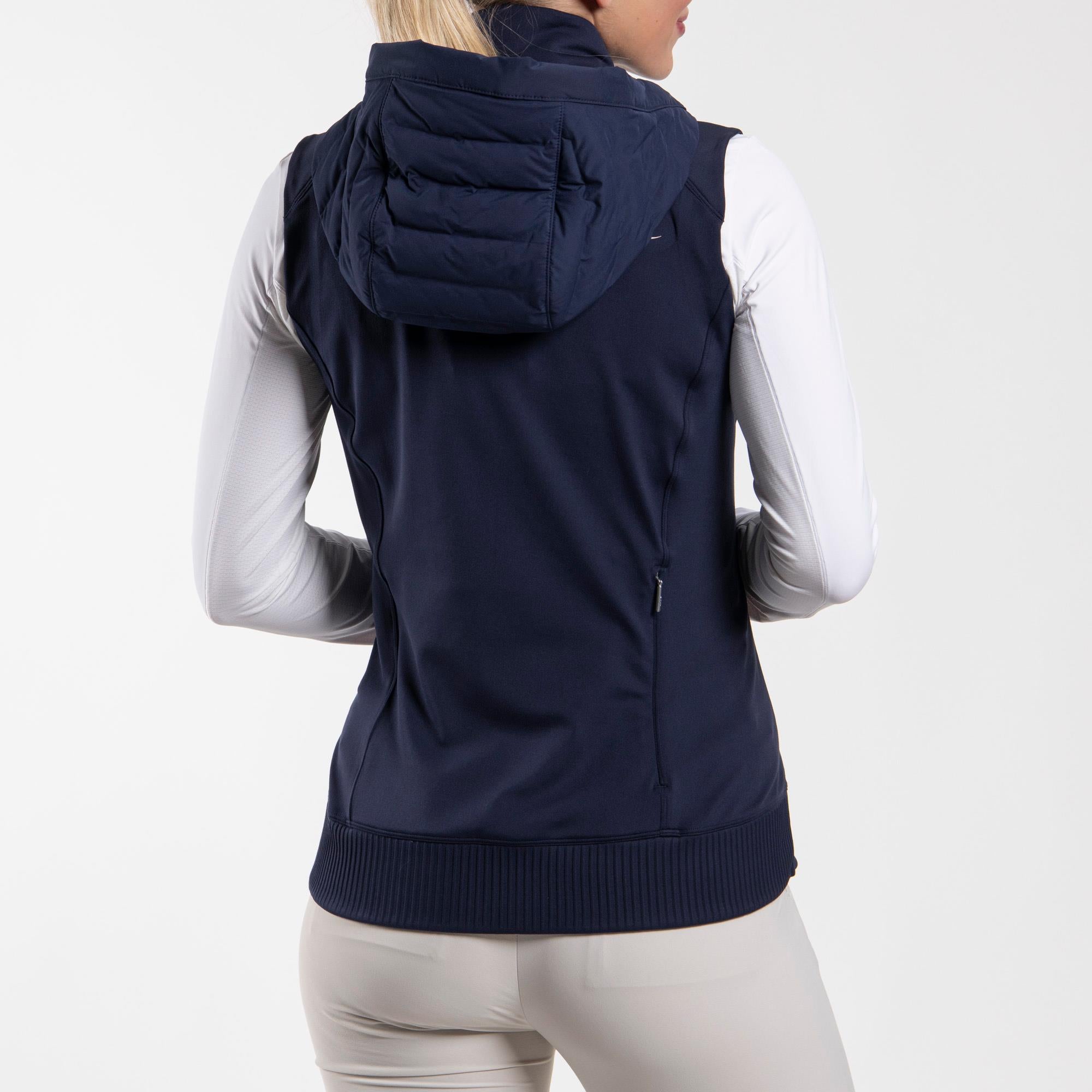 KJUS Sundance Padded Hooded Vest Atlanta Blue